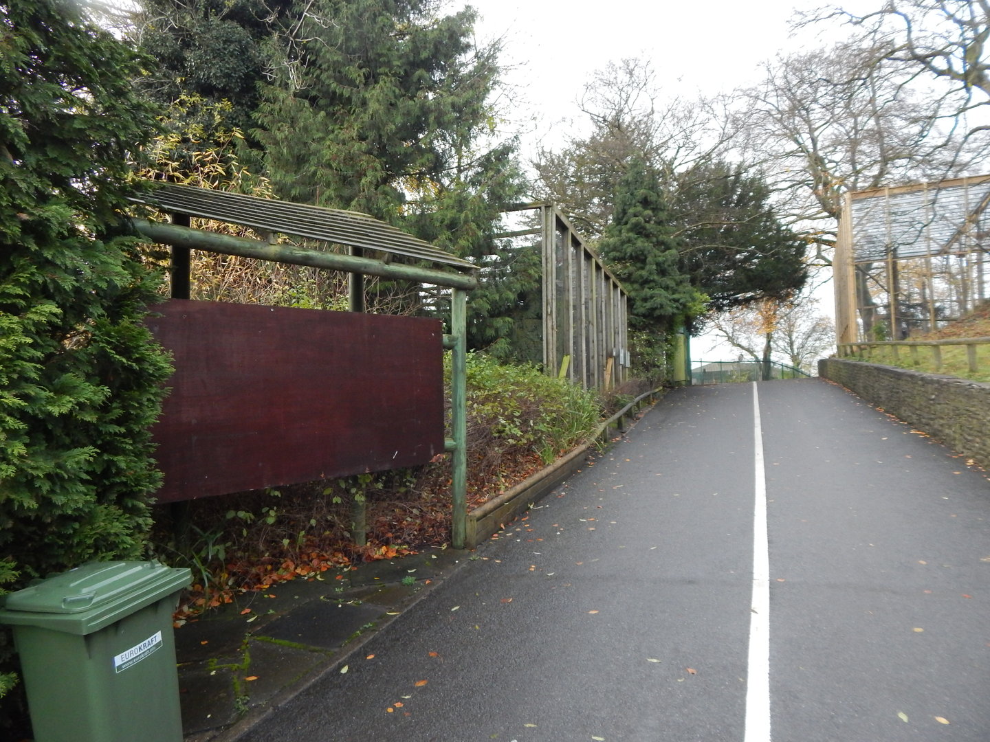 View towards owl aviaries 241122