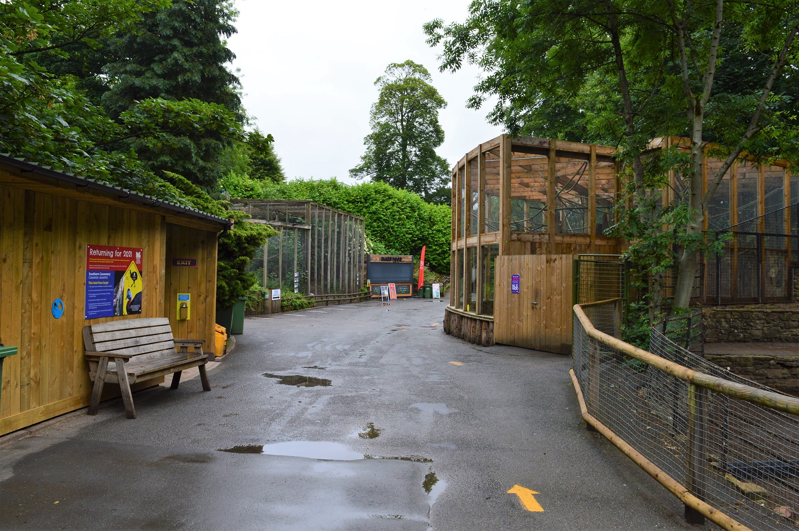 View towards sloth enclosure