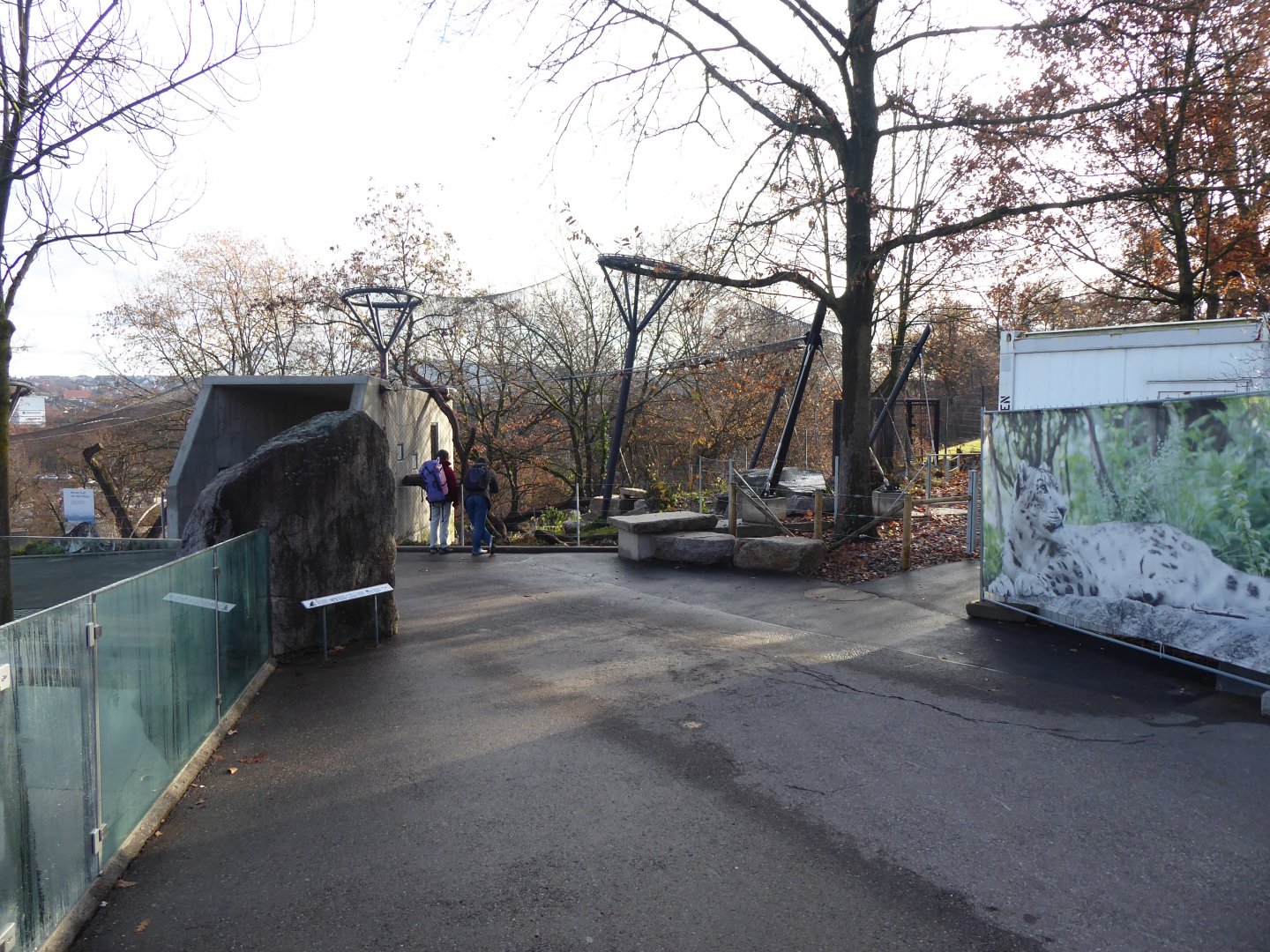 View towards Snow leopard enclosure 011218