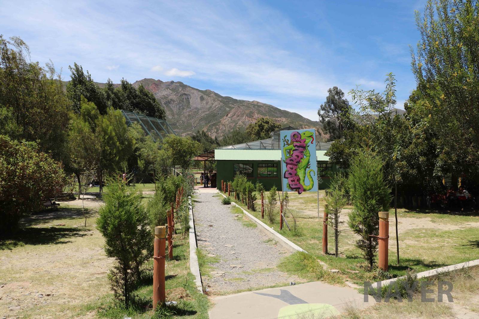 View towards the reptile complex, March 2016