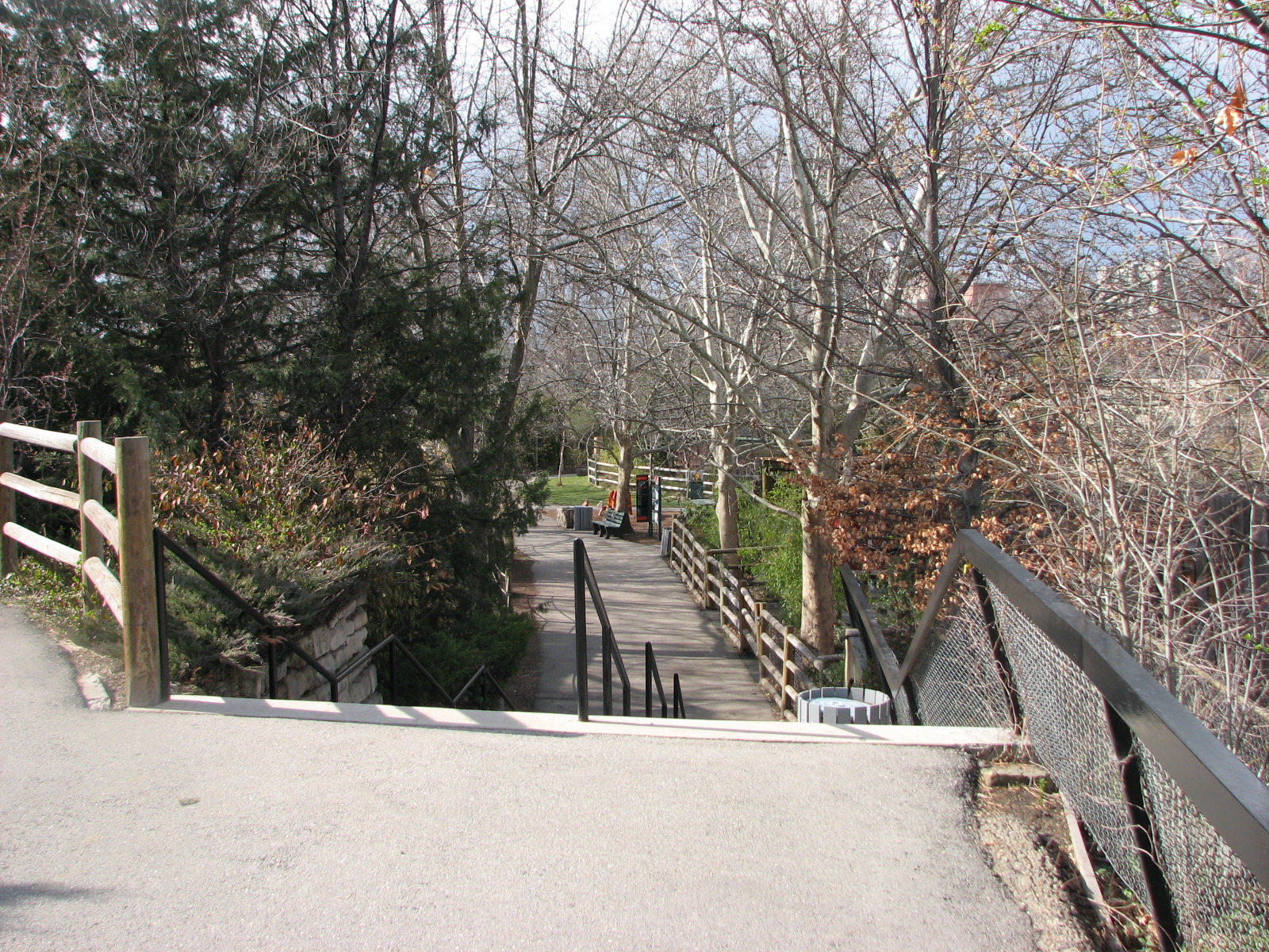 View towards Zoo Farm and Amur Tiger Exhibit