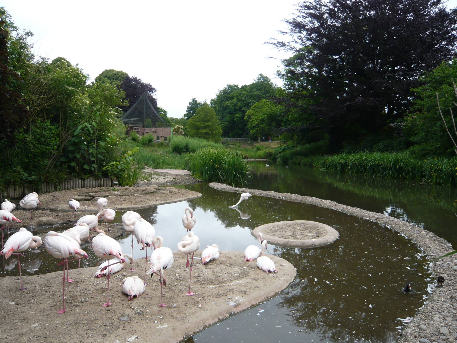 View up the middle valley