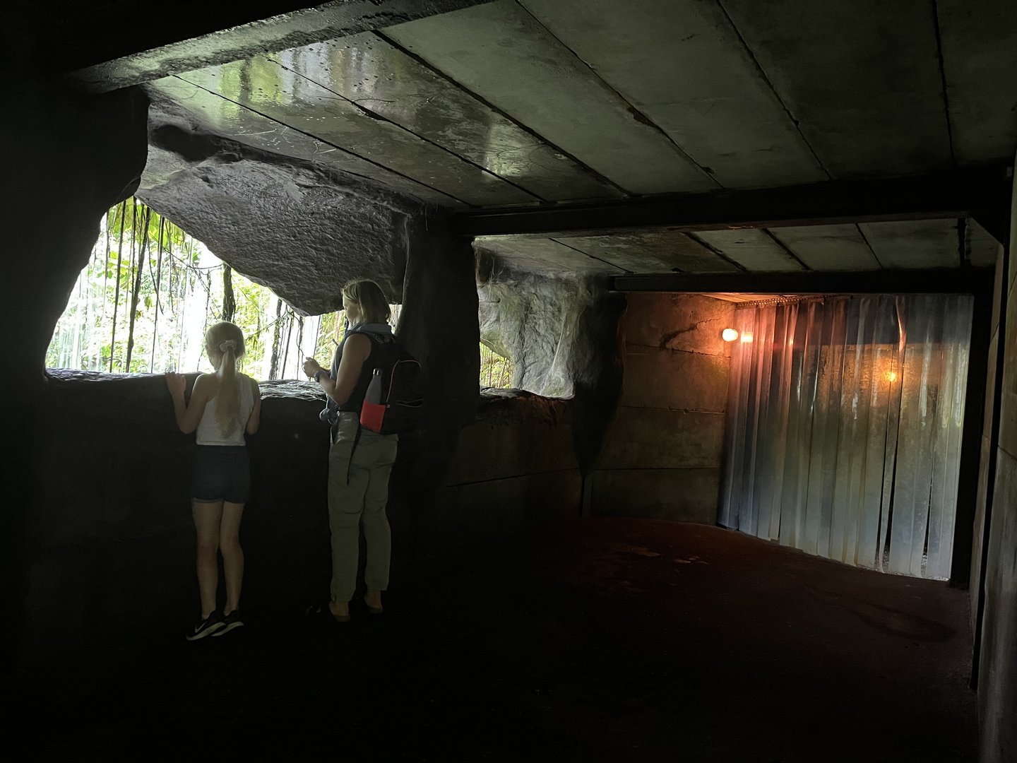 Viewing area behind waterfall 6.7.23