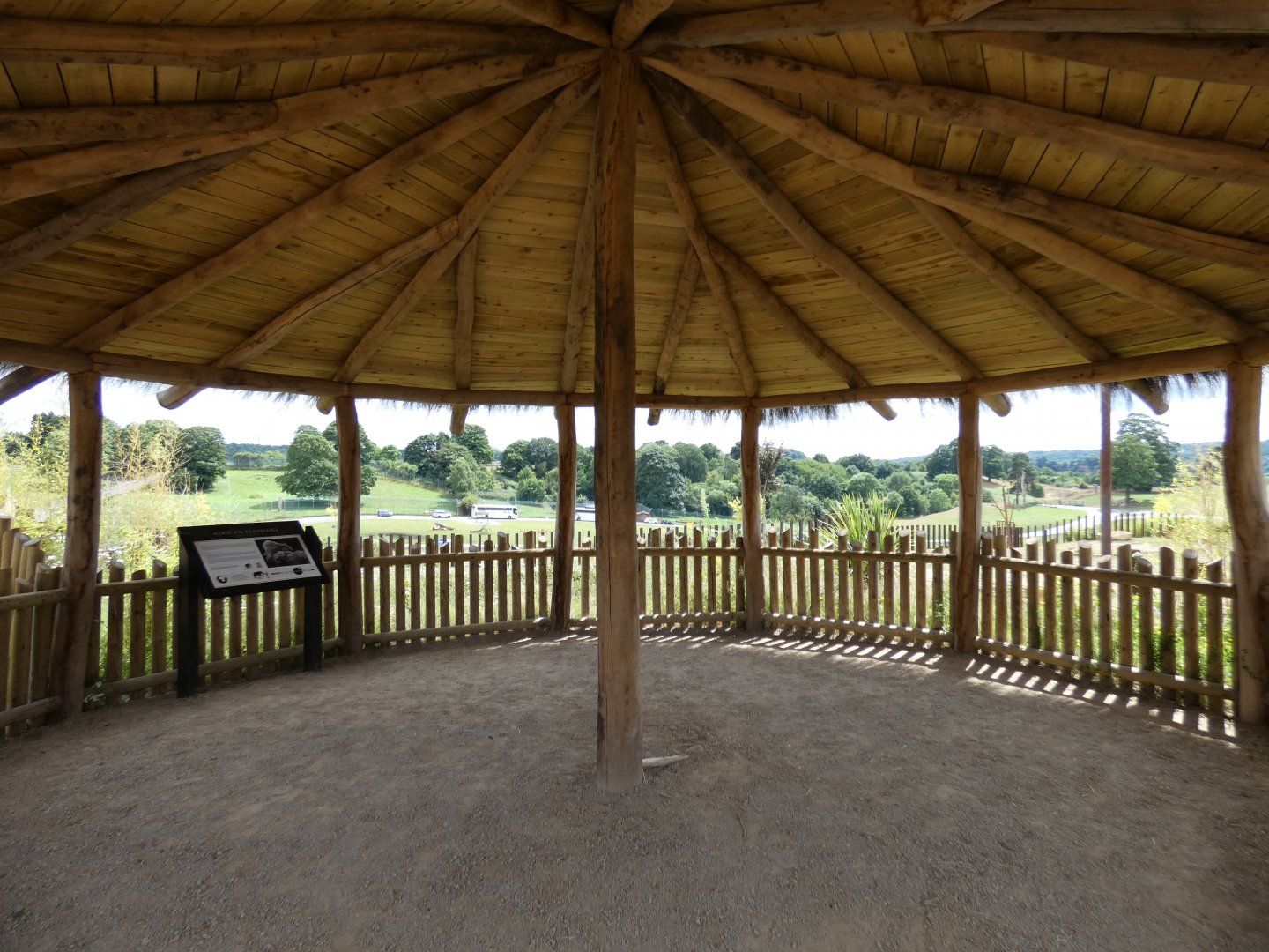 Viewing area for African elephants on the African Walking Trail