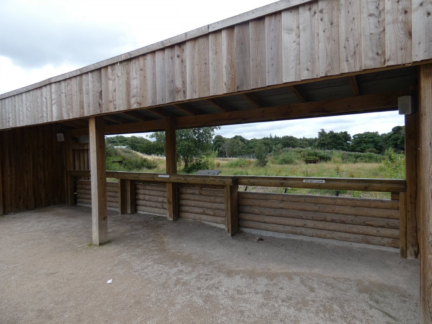 Viewing area for Iberian Wolf enclosure
