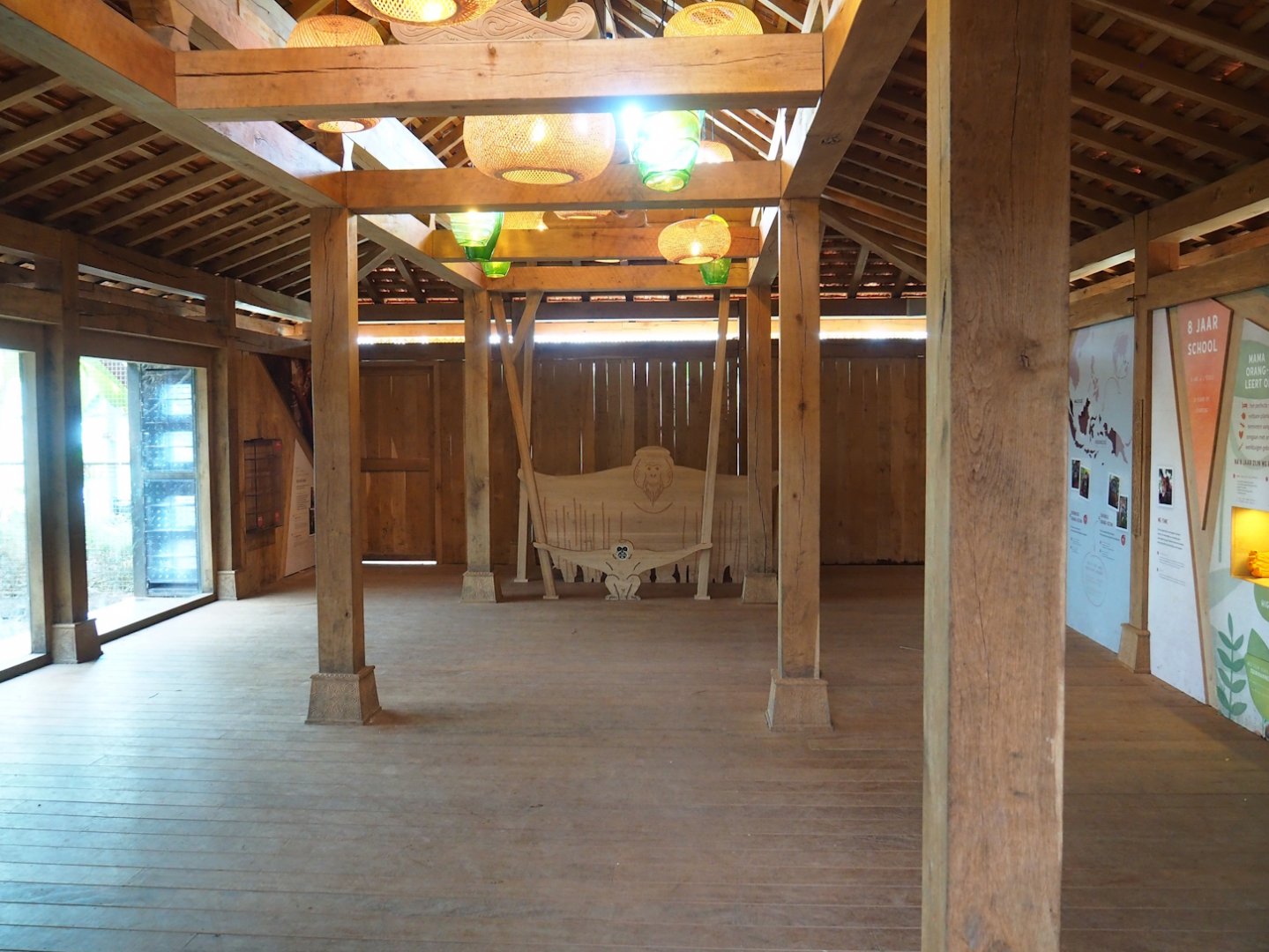 Viewing area for the first Sumatran orangutan indoor exhibit, 2024-03-04