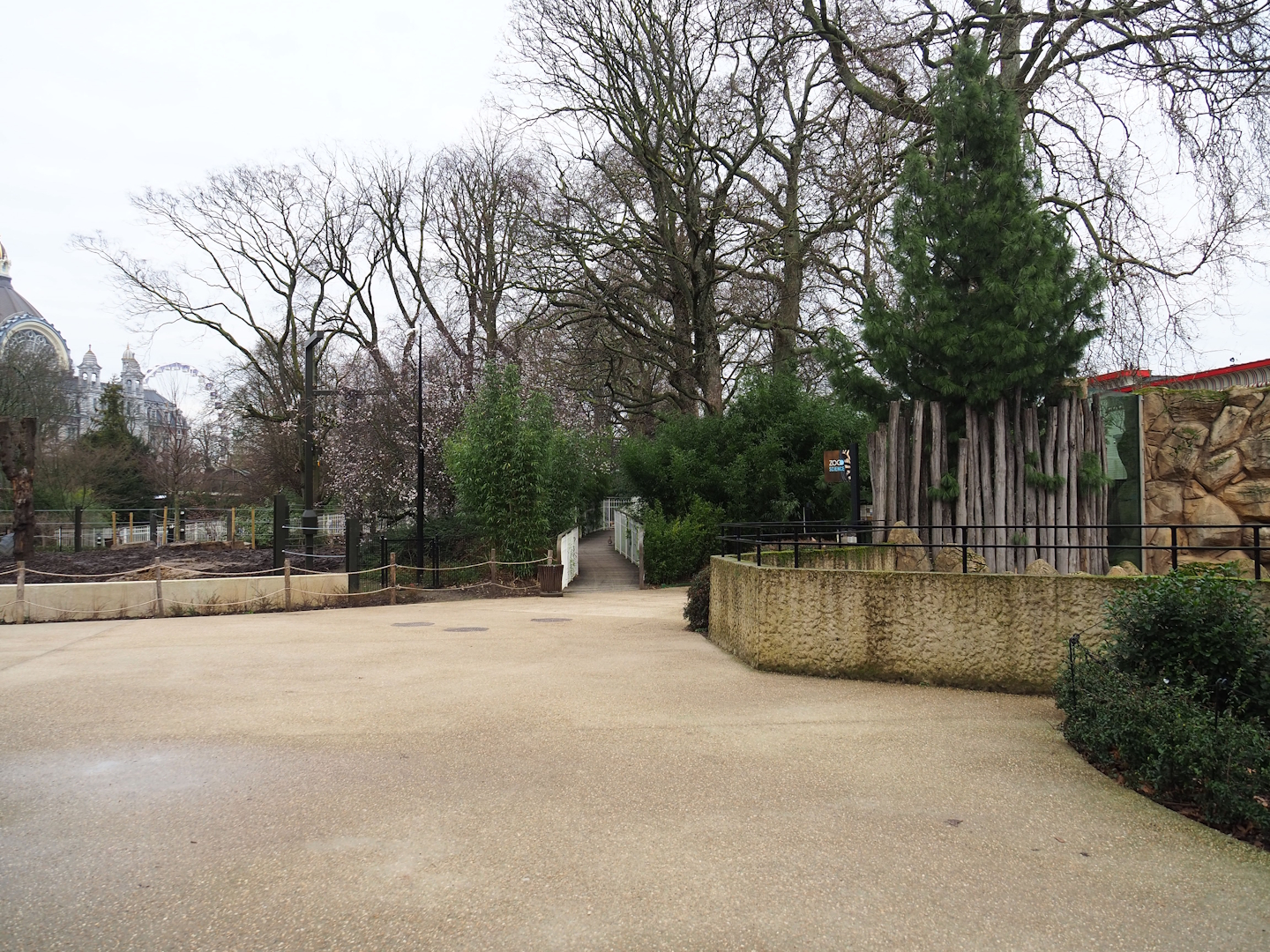 Viewing areas for Giraffe and warthog and Asian elephant paddocks, 2024-02-17