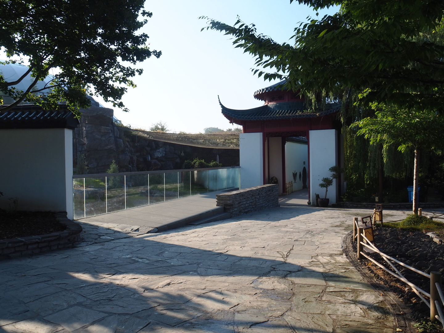 Viewing areas for the new snow leopard exhibit, 2021-09-03