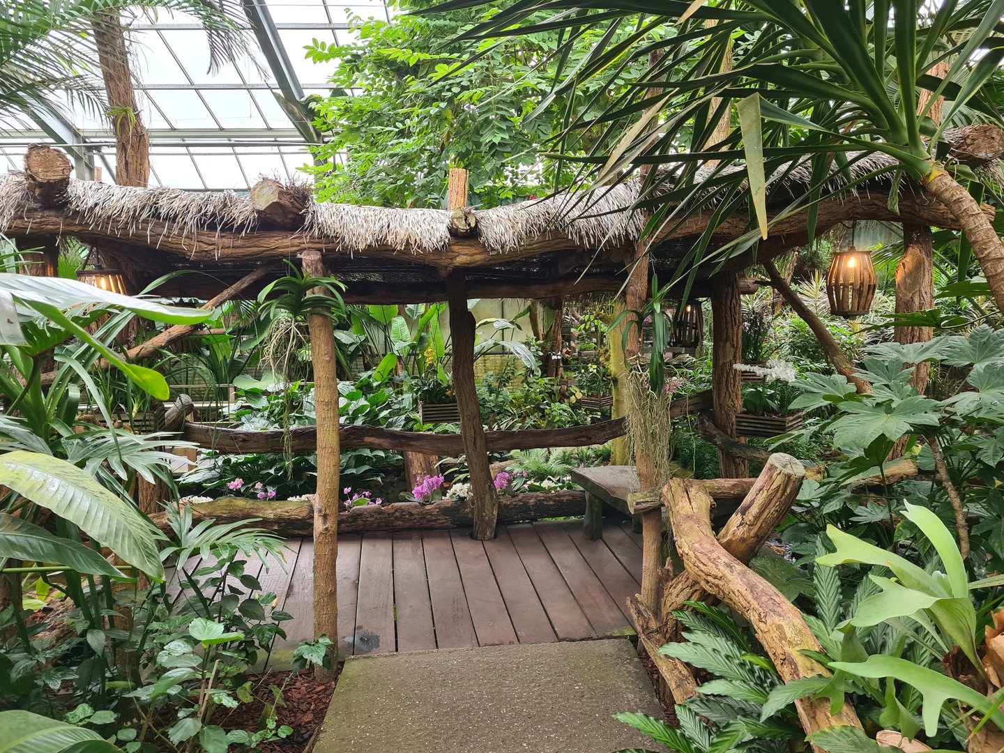 Viewing hut in "Amazon" hall