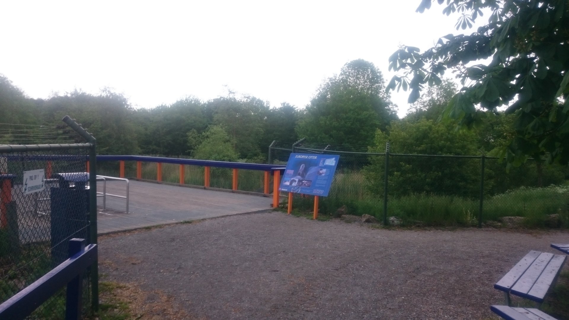 Viewing-point Otter enclosures