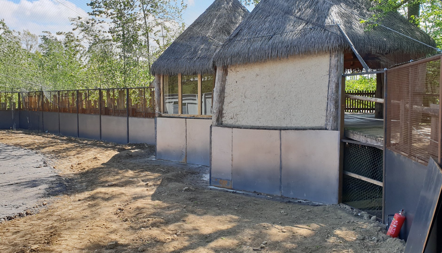 Viewing-sheds new Flamingo-aviary
