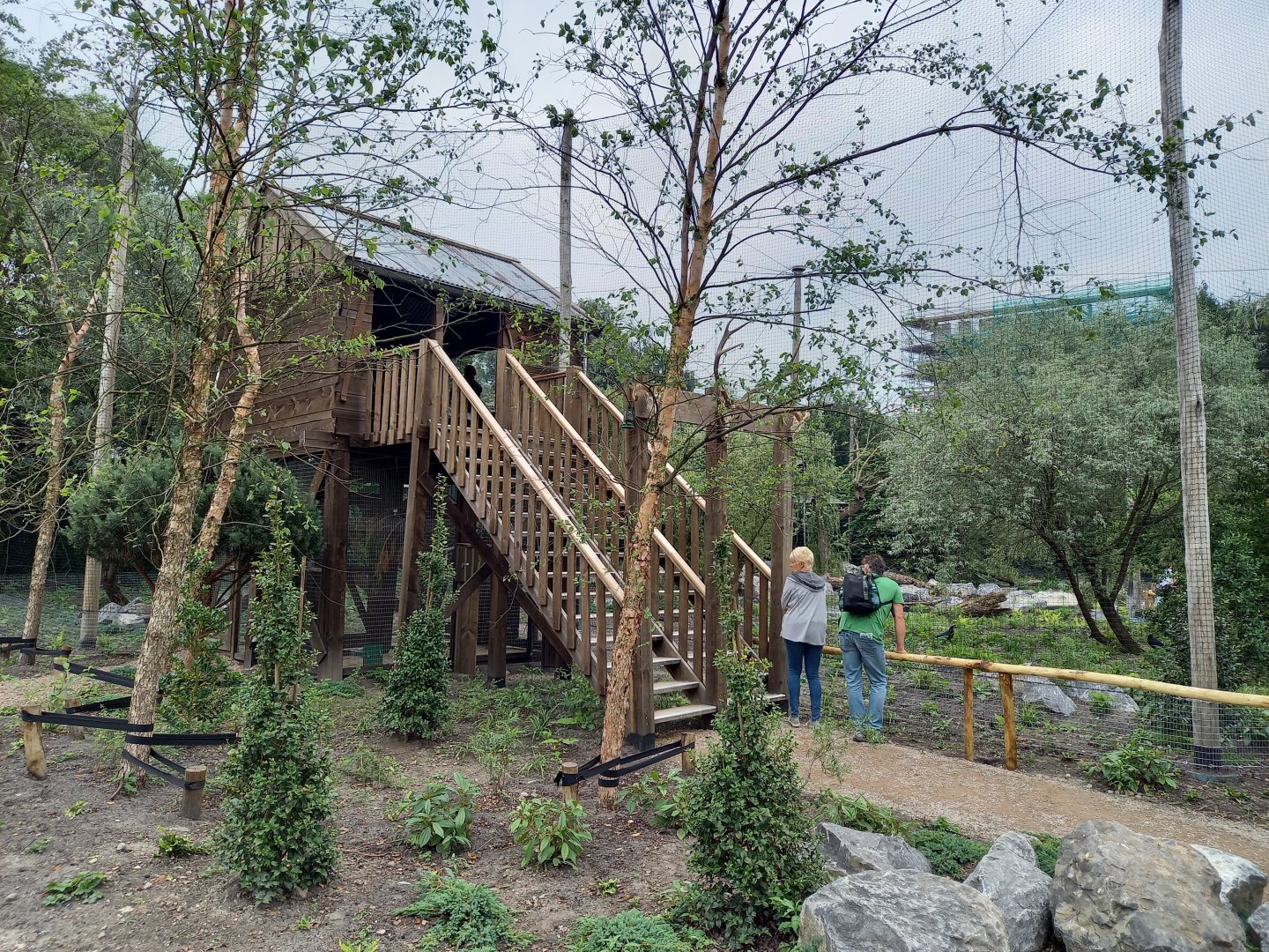Viewing-tower new Steller's sea-eagle aviary