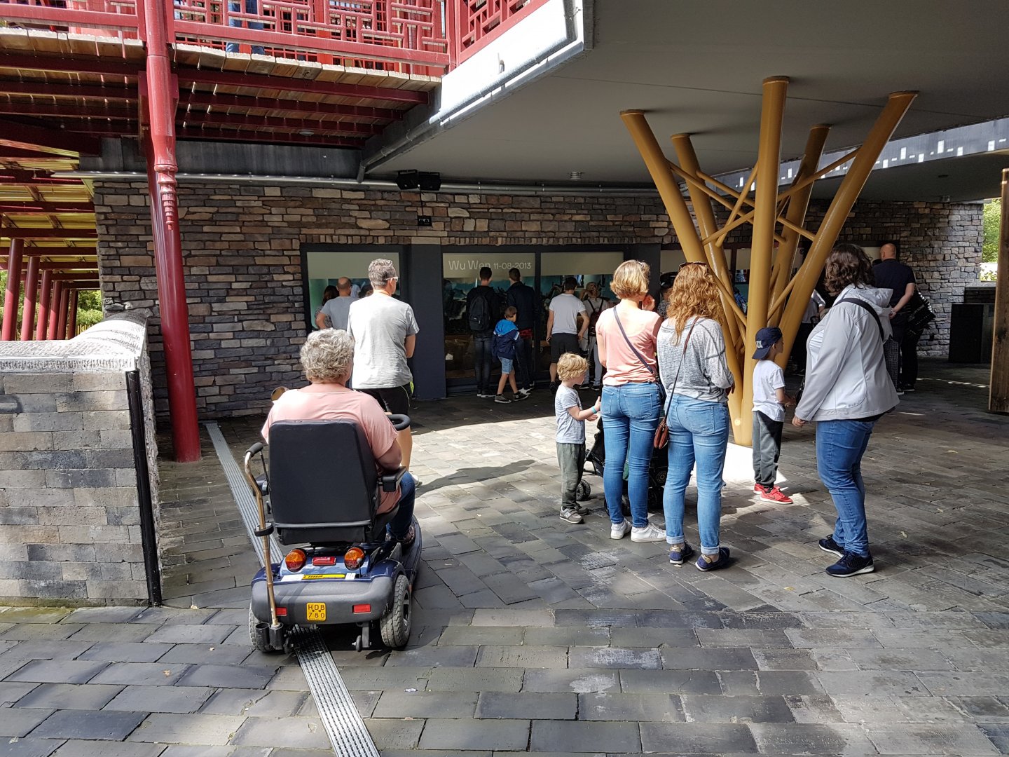 Viewing-window other indoor Panda-enclosure