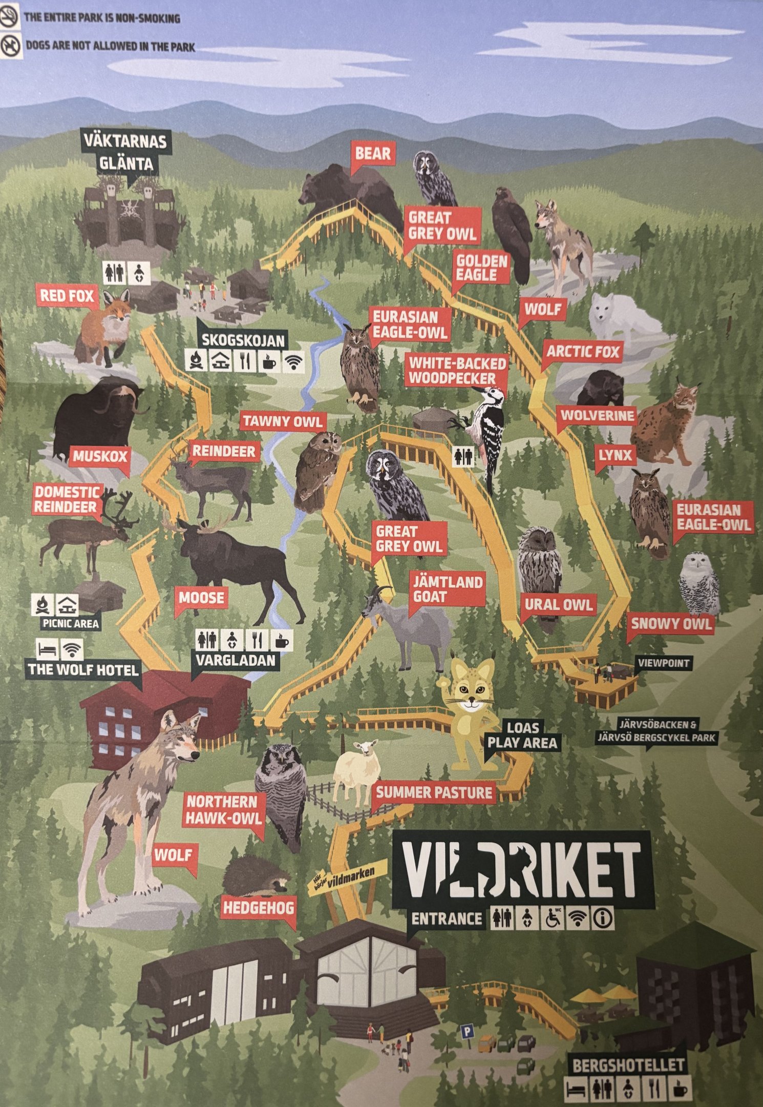 Vildriket: The Nordic Wilderness Center Map - 2024