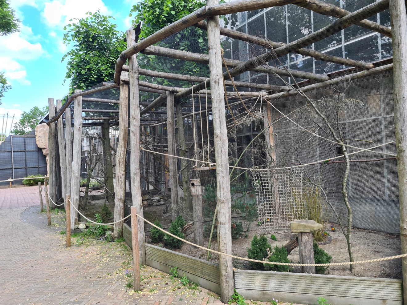 Village weaver / Von Decken's hornbill and Rainbow lorikeet aviaries