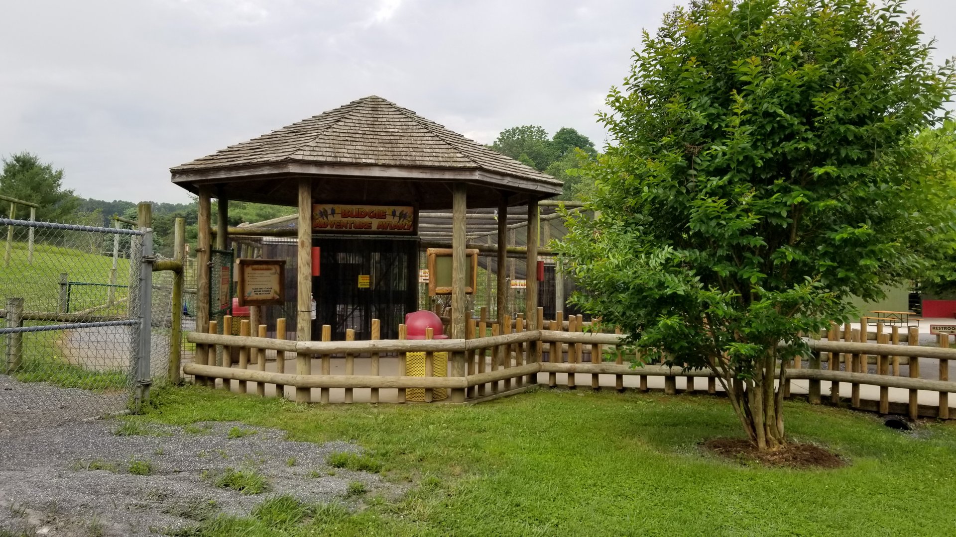 Virginia Safari Park - Entrance to Budgie Aviary
