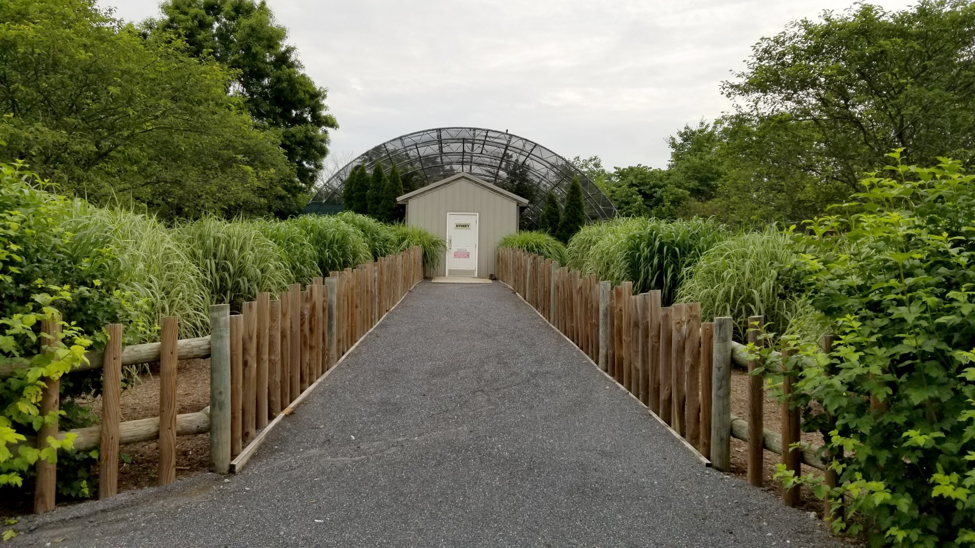 Virginia Safari Park - Front of pheasant aviary