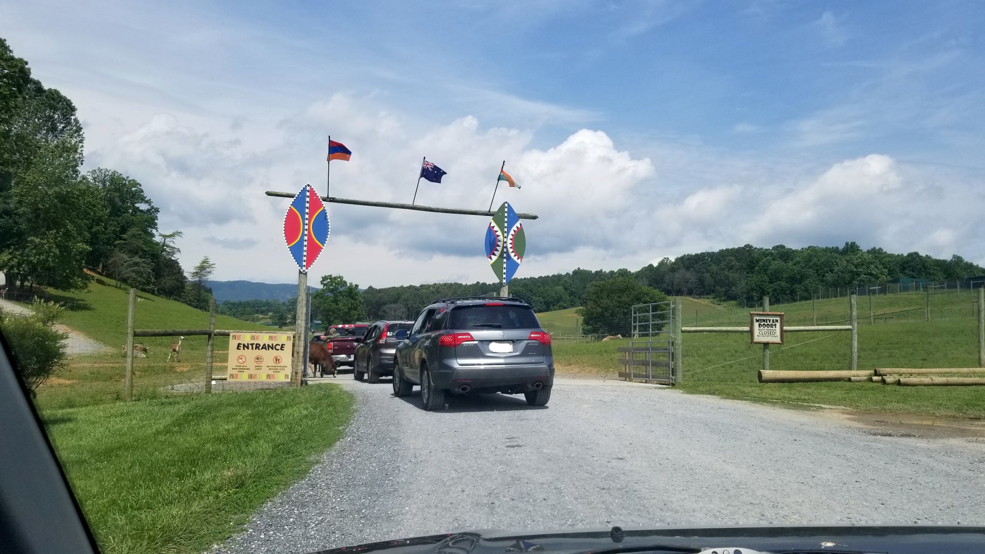 Virginia Safari Park - Safari entrance