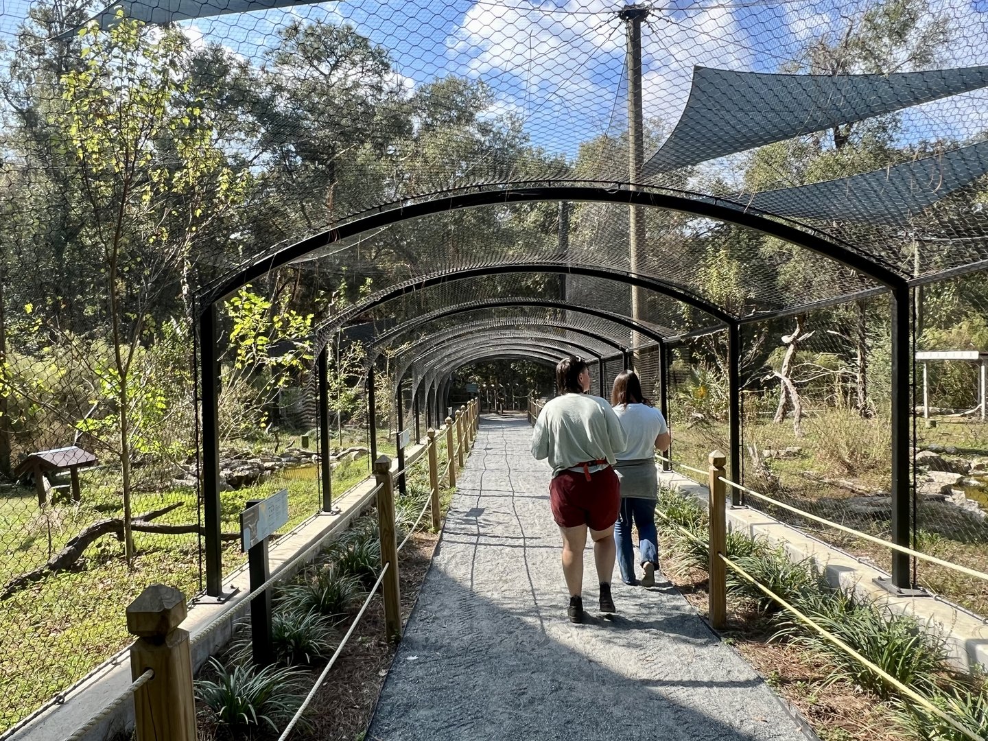 Visitors at the Raptor Enclosures