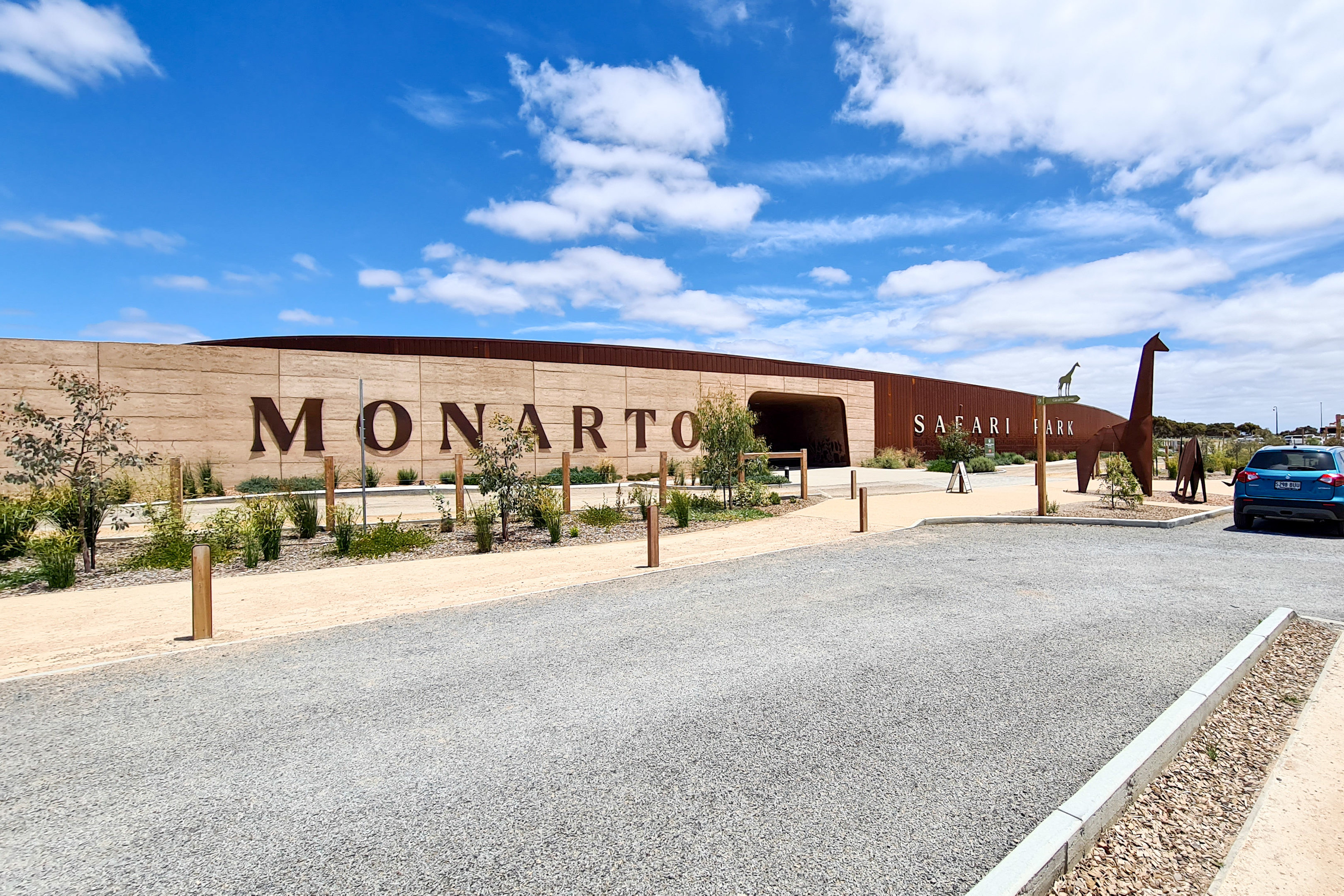 Visitors centre as seen from the car park