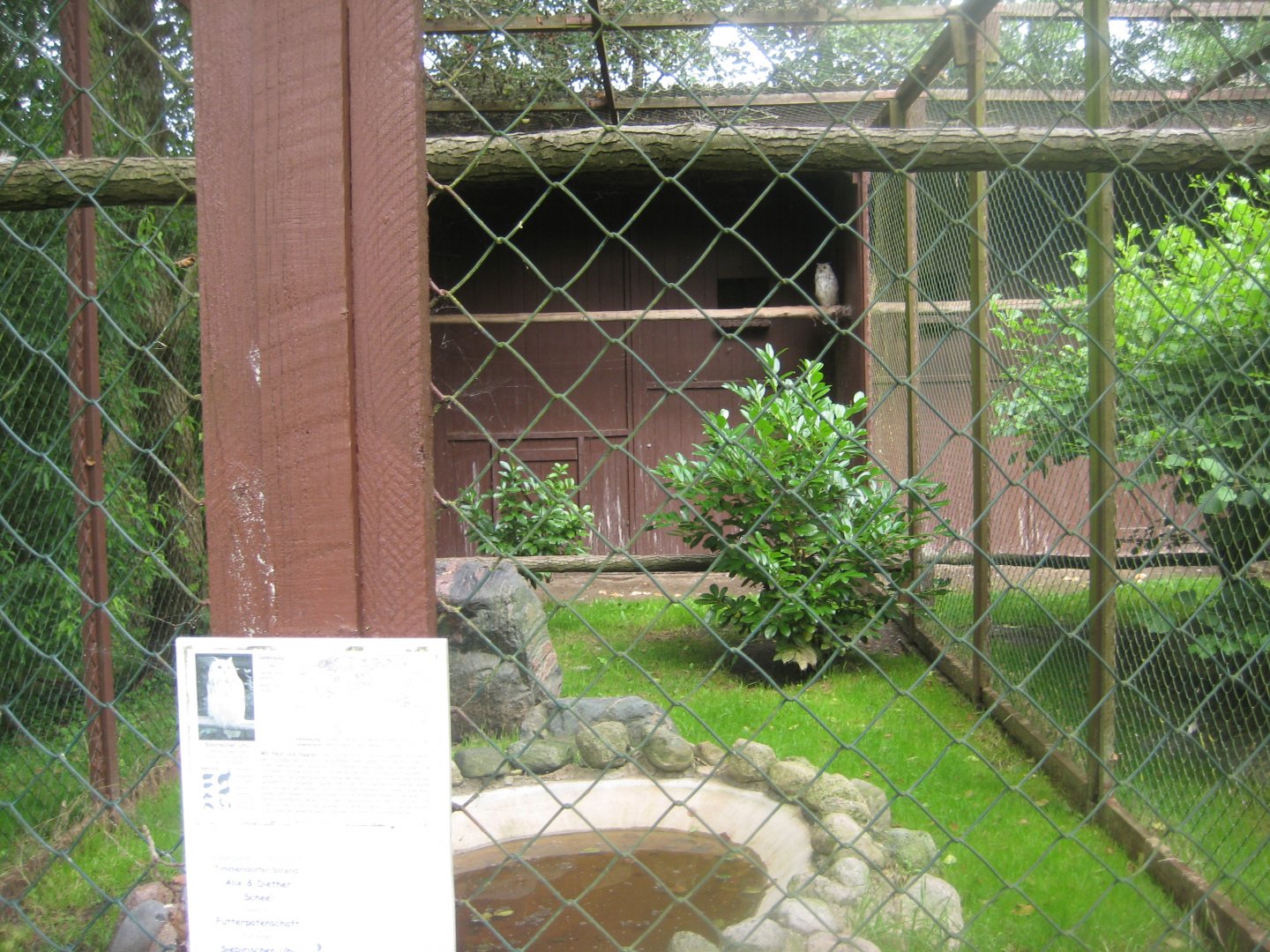 Vogelpark Niendorf - Siberian eagle owl aviary