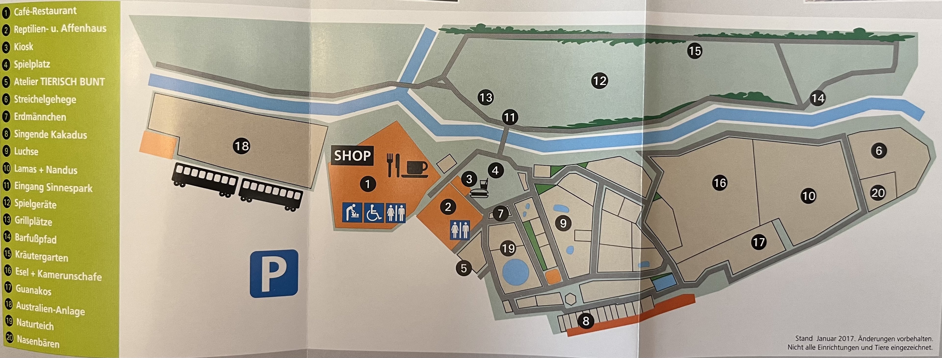 Vogelpark Schotten Map - 2017