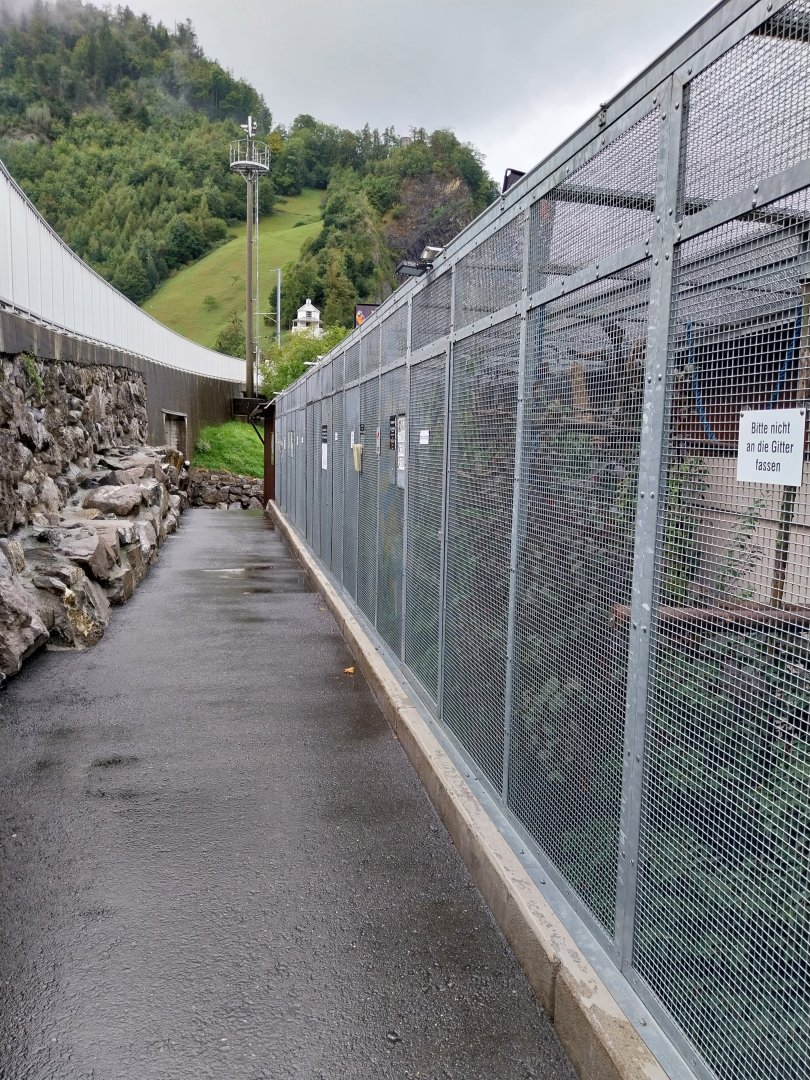 Volière Stansstad - Parrot & turaco row