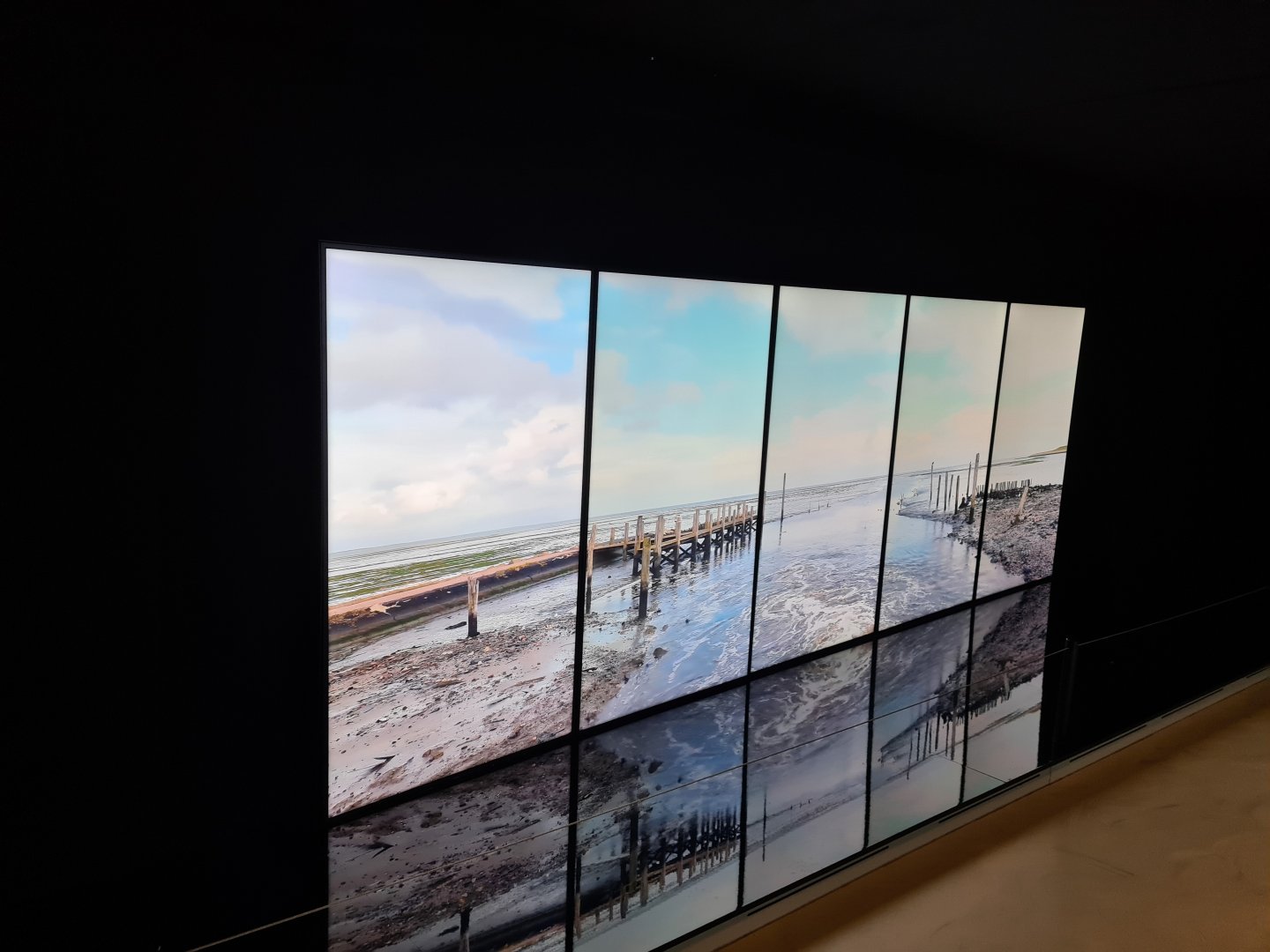 Wadden sea time-lapse in Wadden room