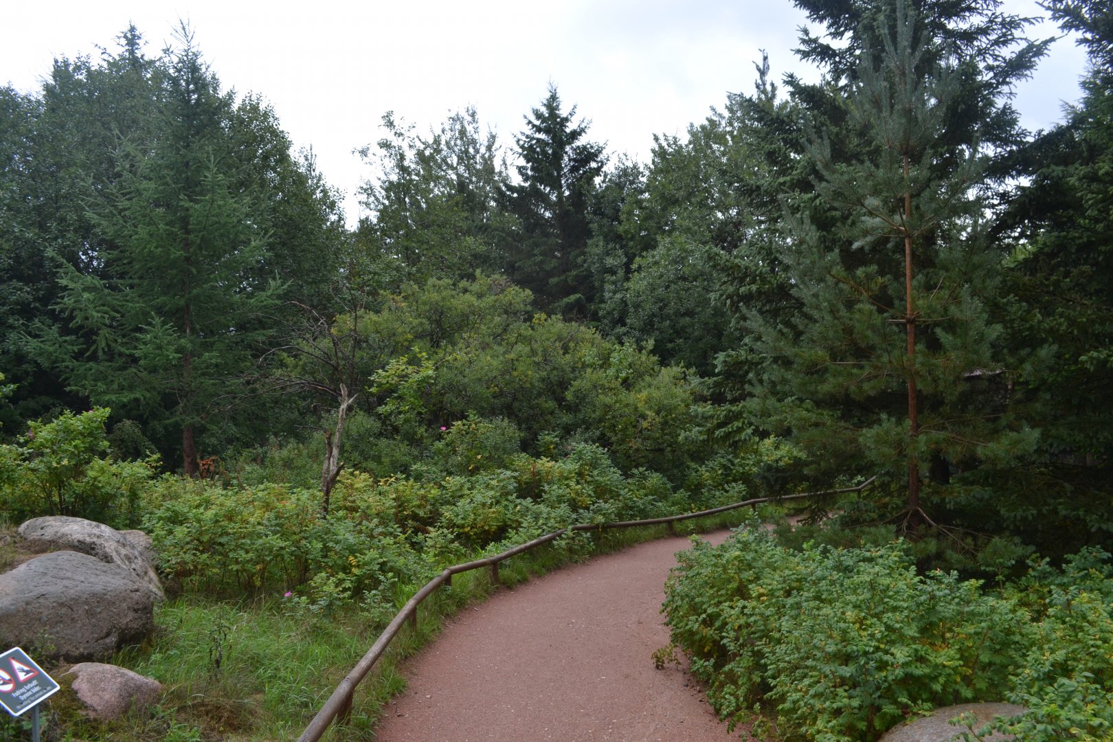Walk-through enclosure for several species of lemur in Givskud Zoo