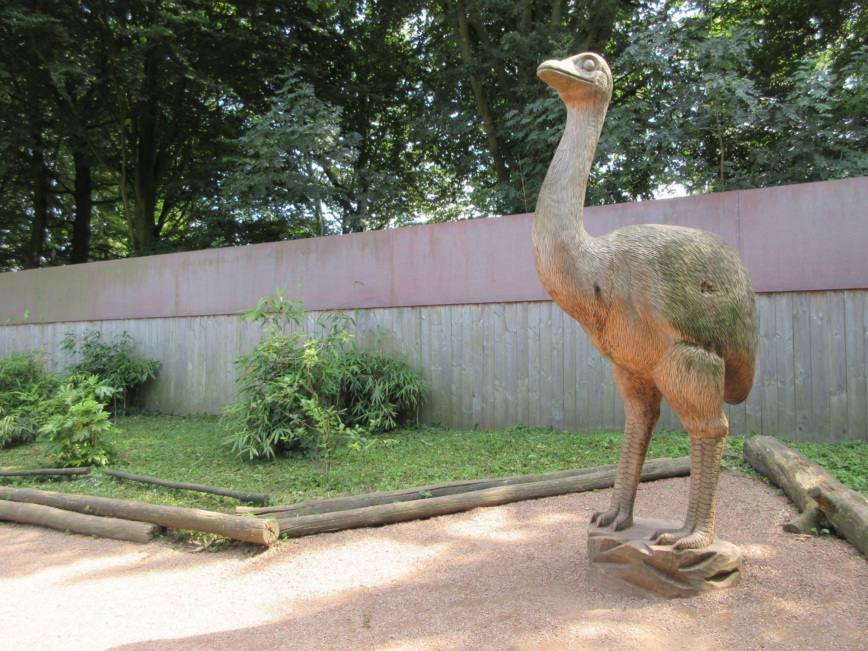 Walk-Through Lemur Exhibit - Elephant Bird Statue