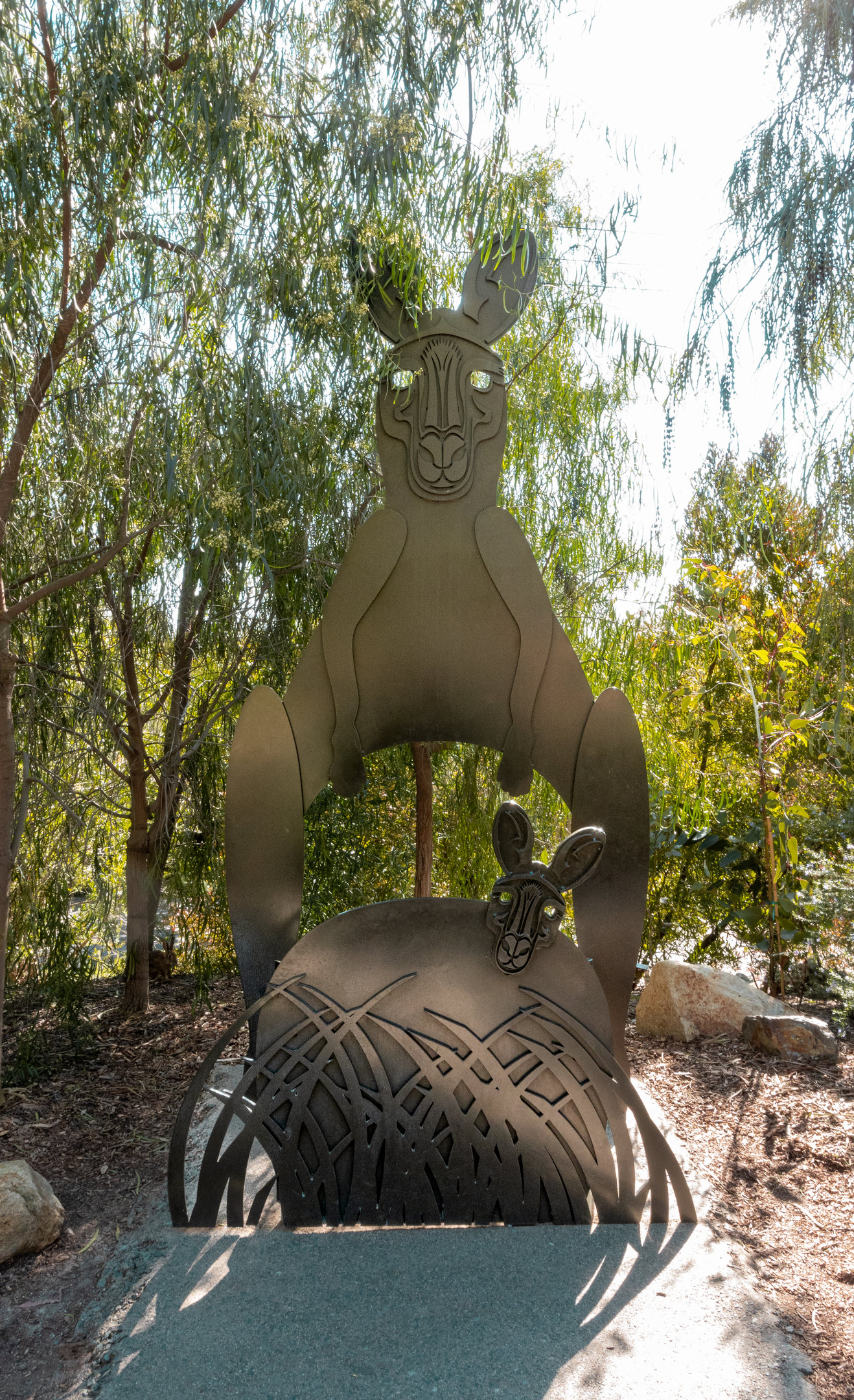 Walkabout Australia: Kangaroo statue photo-op