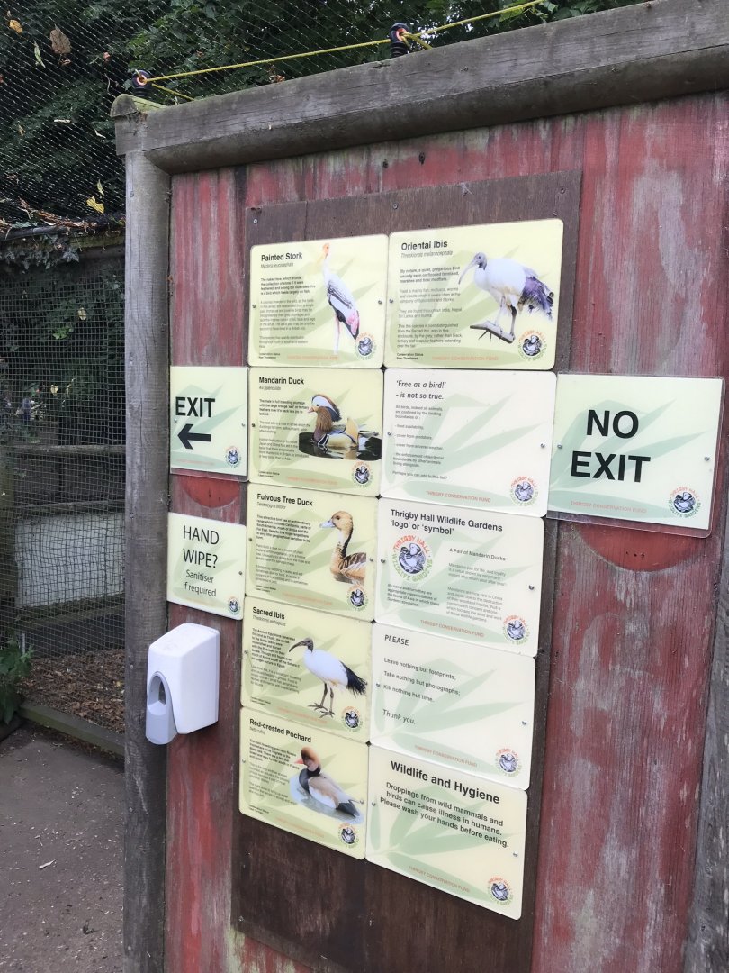 Walkthrough aviary signage 070819