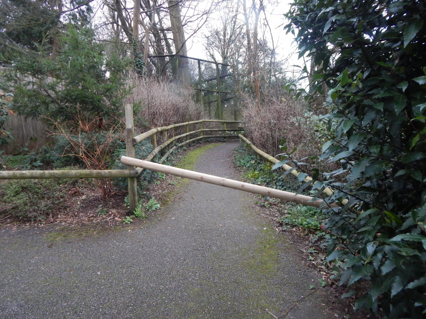 Walkway closed to former aviaries 050224