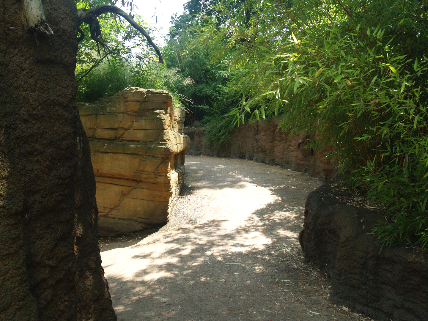 Walkway near the Asian small-clawed otter exhibit, 2006-07-08