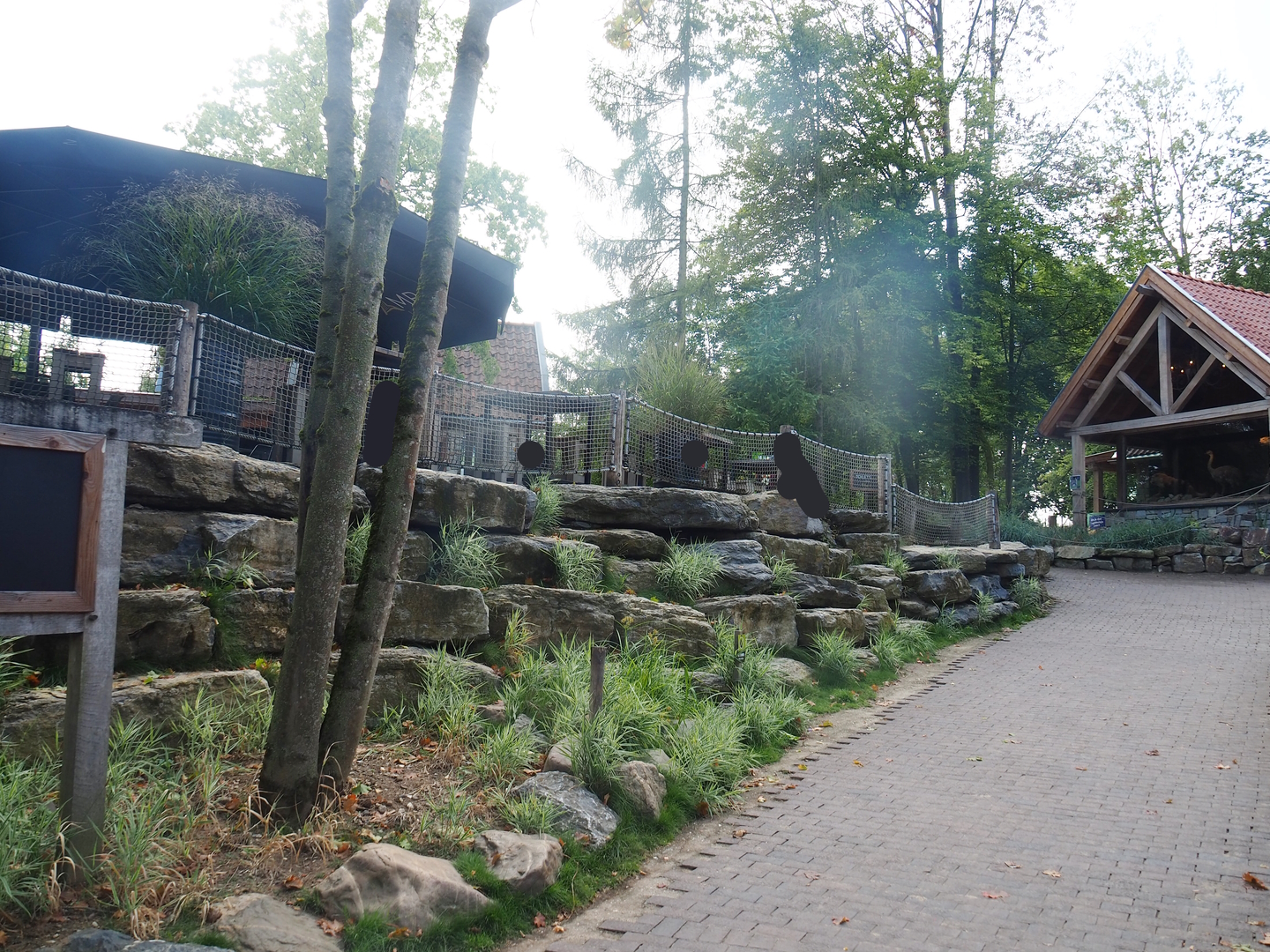 Walkway to Pampa Lodge and toilet building, 2022-08-20