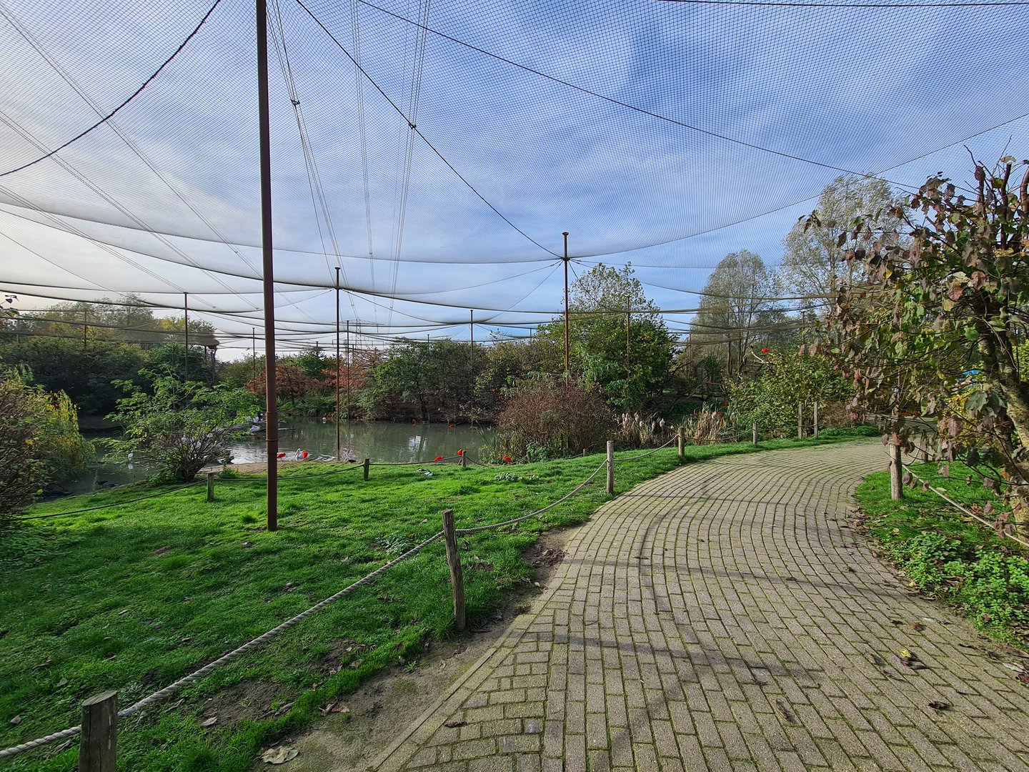 Walkway to the back of Giant aviary (Vogelrijk (Realm of birds))