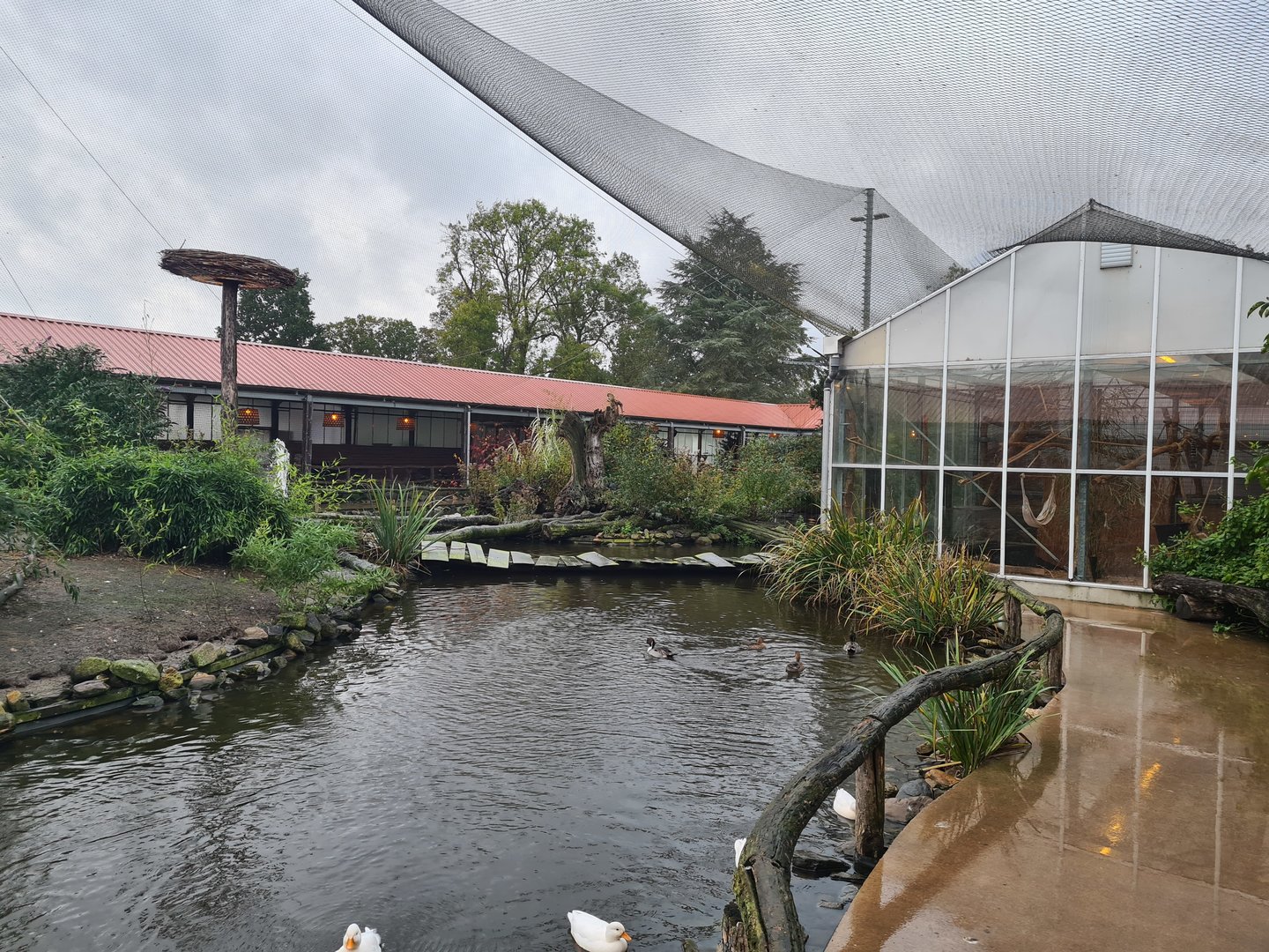 Walkway towards Lemur indoor holding in Lemur kingdom
