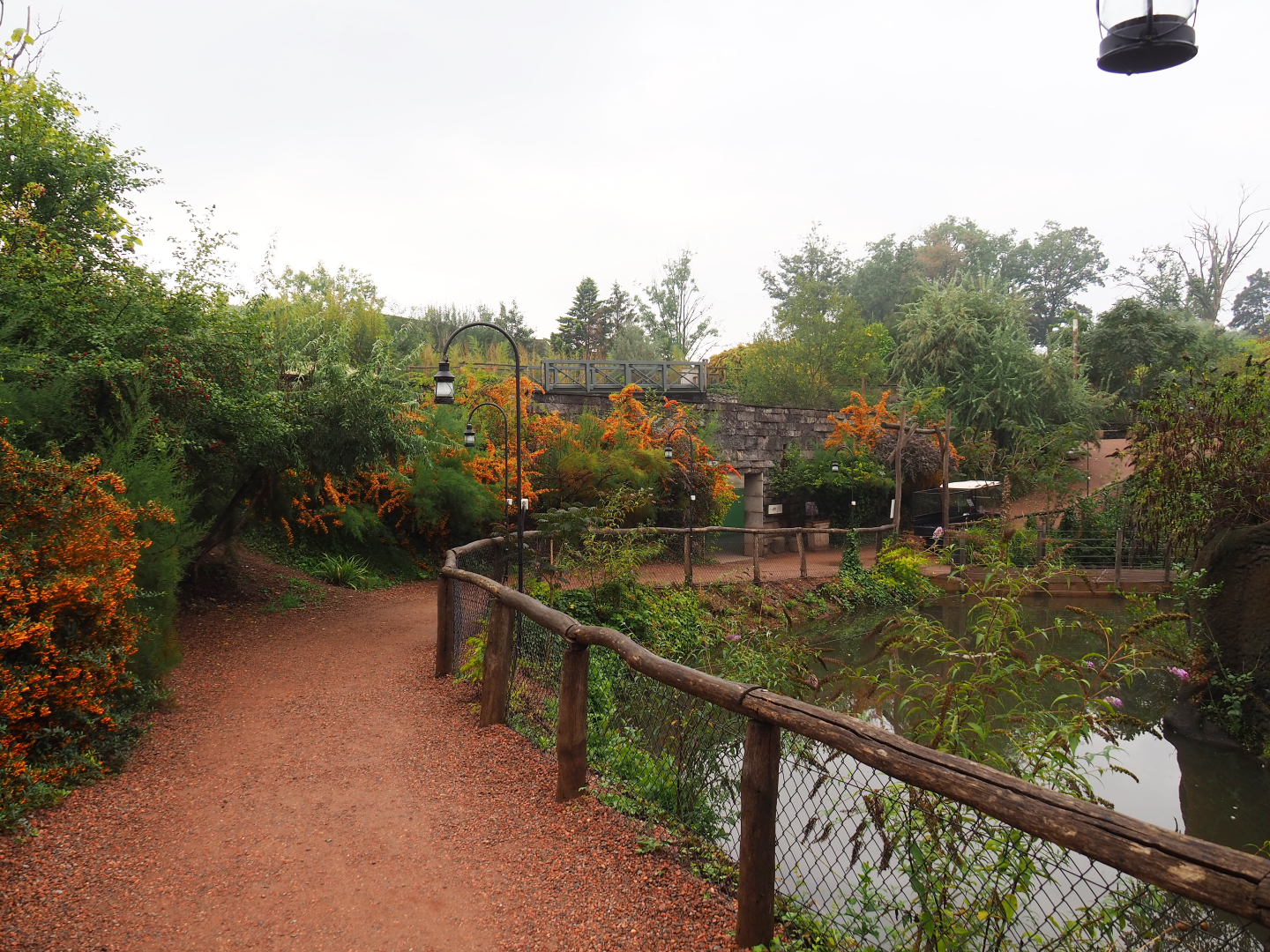 Walkways towards gorilla volcano, lemur island and hippopotamus underwater viewing area, 2022-09-15