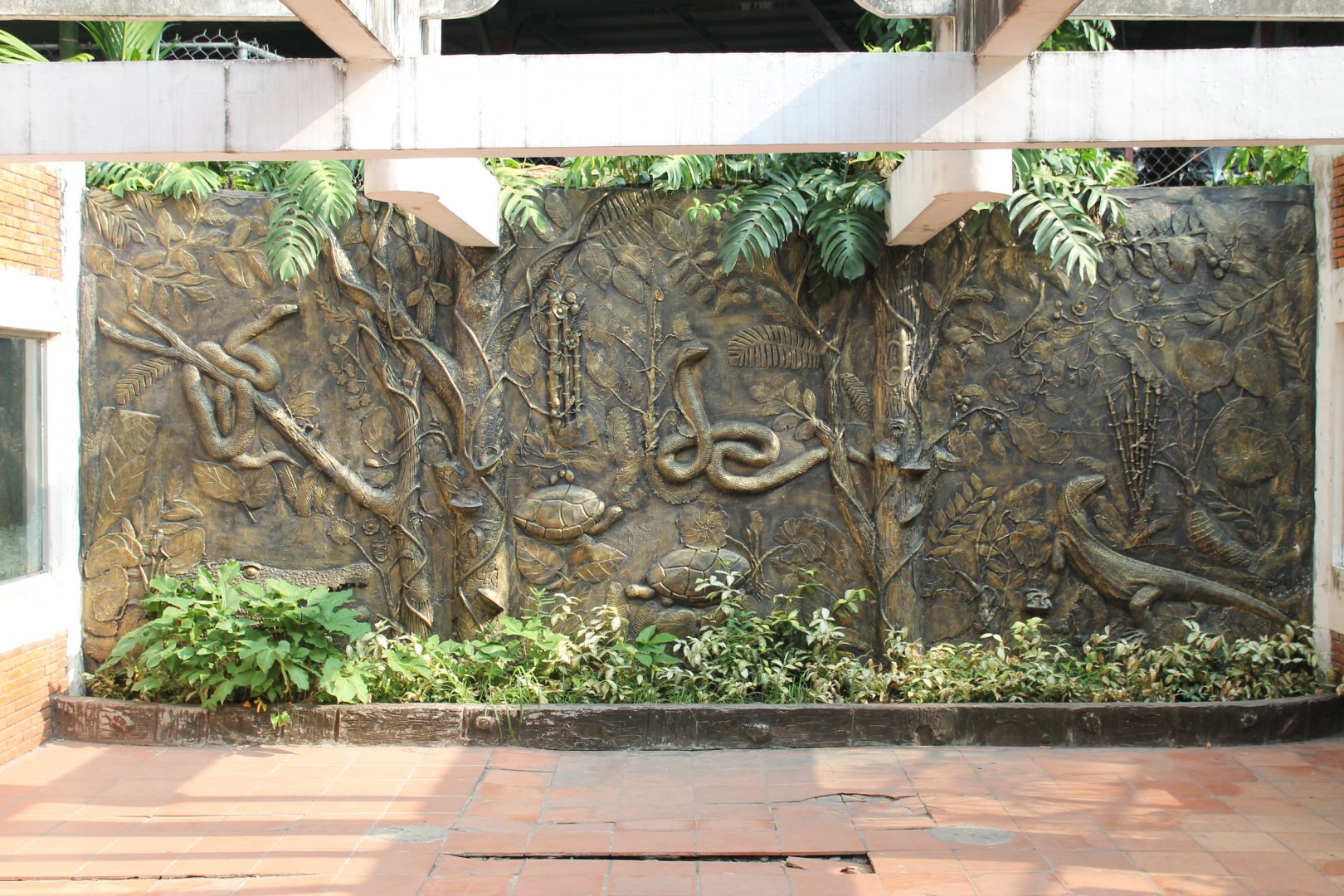 wall in the Reptile House