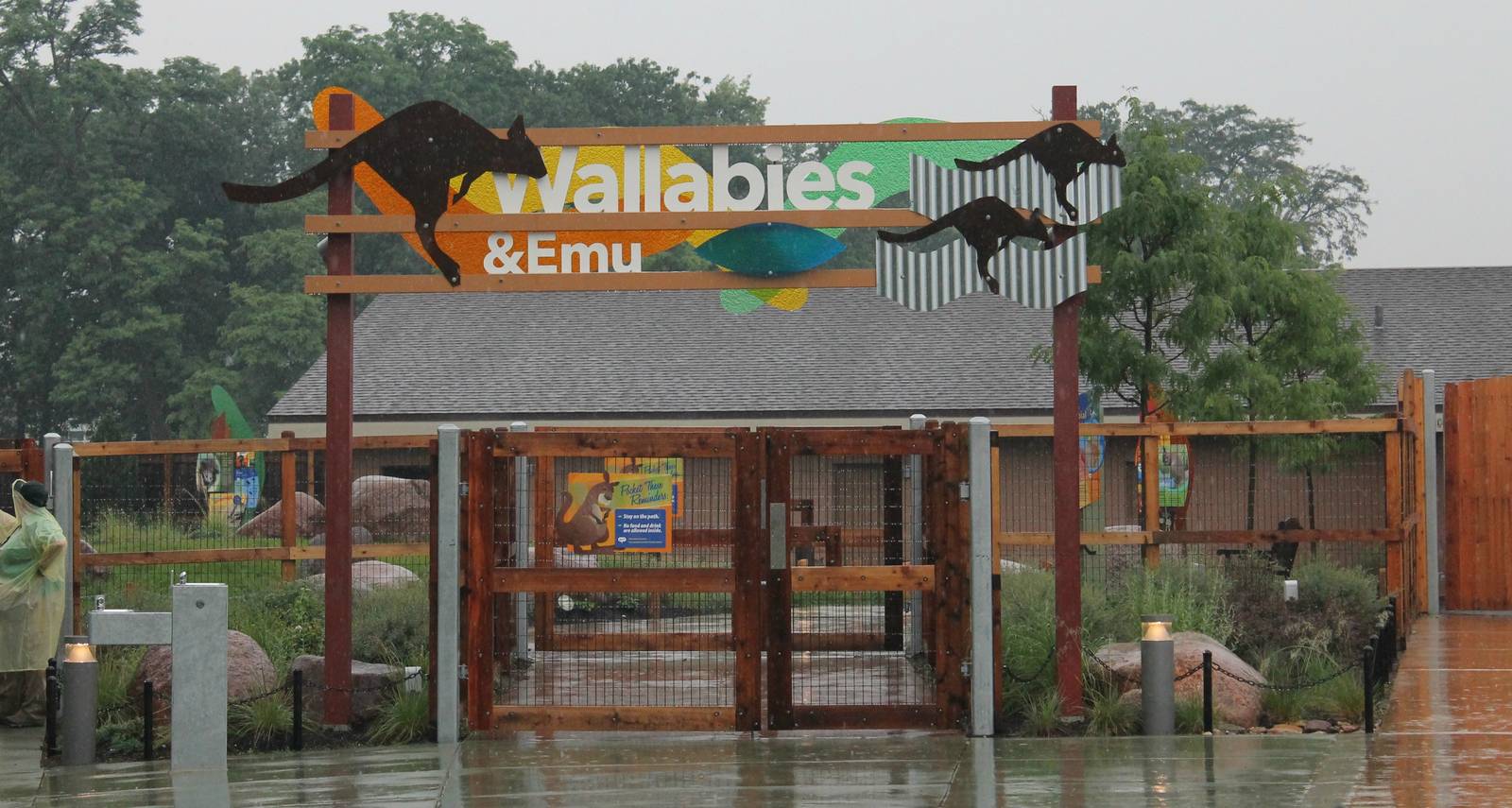 Wallaby and emu exhibit