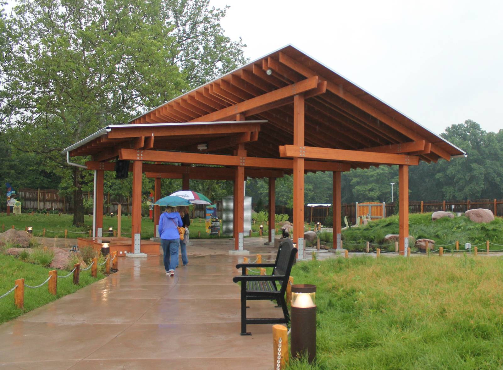 Wallaby and emu exhibit