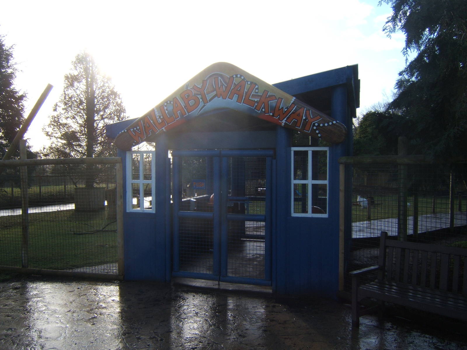 Wallaby Walkway entrance and exit