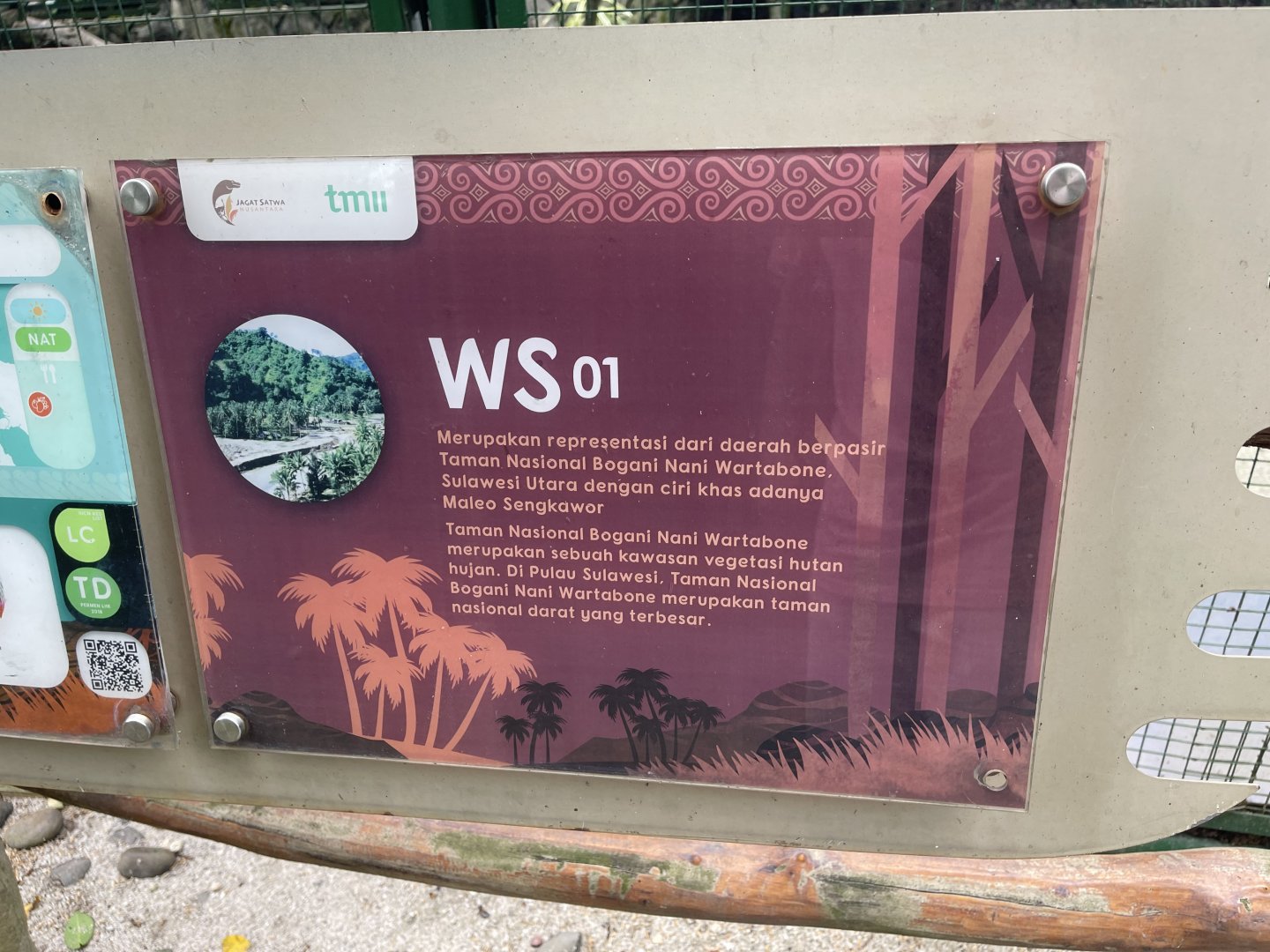 wallacea & sahul - aviary no. 1 signage - taman burung