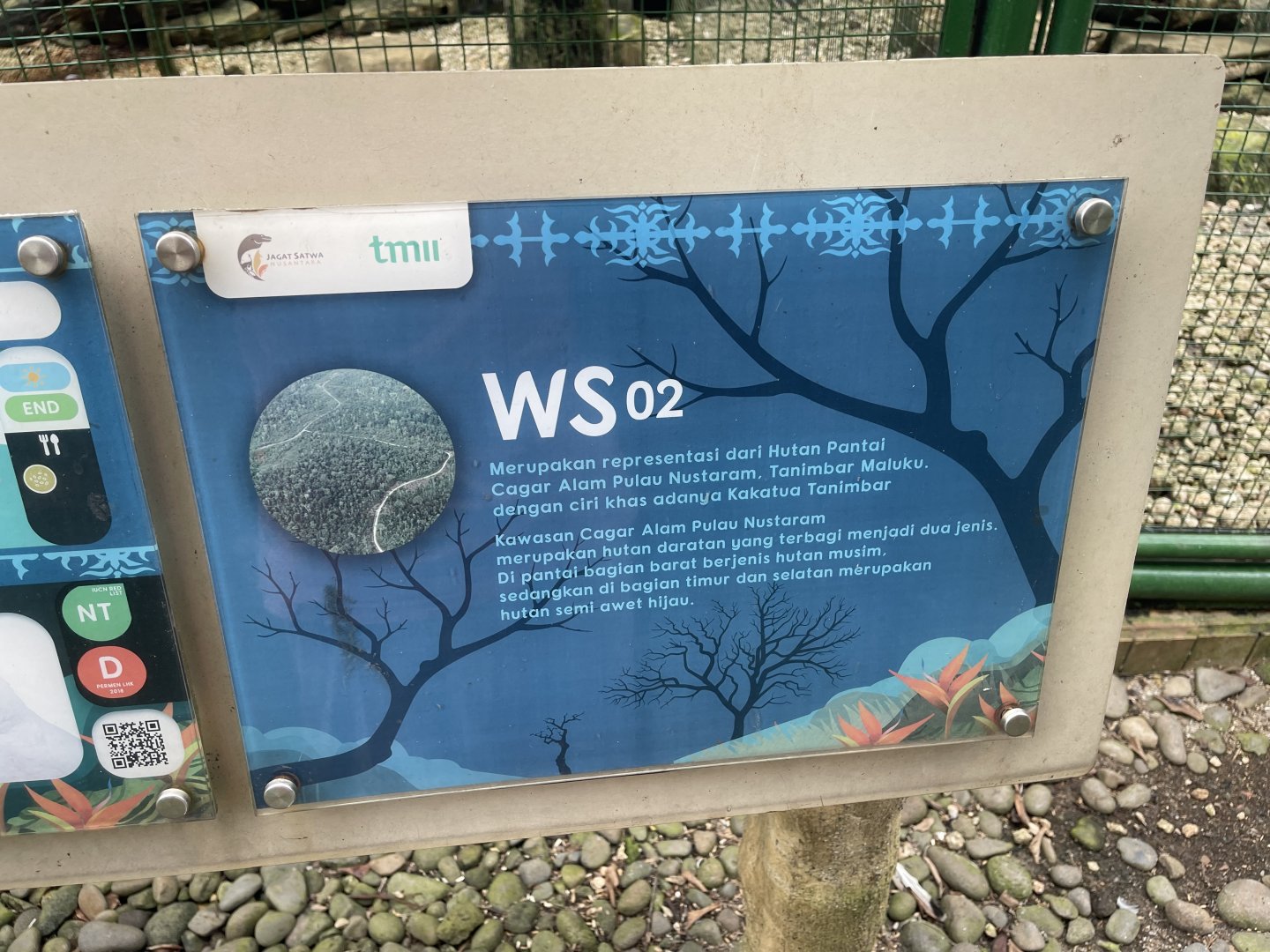 wallacea & sahul - aviary no. 2 signage - taman burung