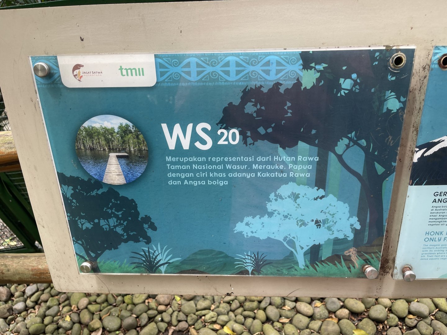 wallacea & sahul - aviary no. 20 signage - taman burung