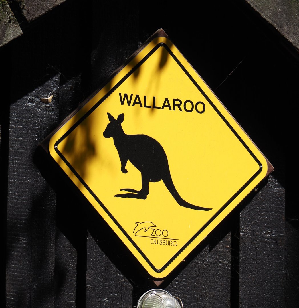 Wallaroo road sign, 2024-06-08
