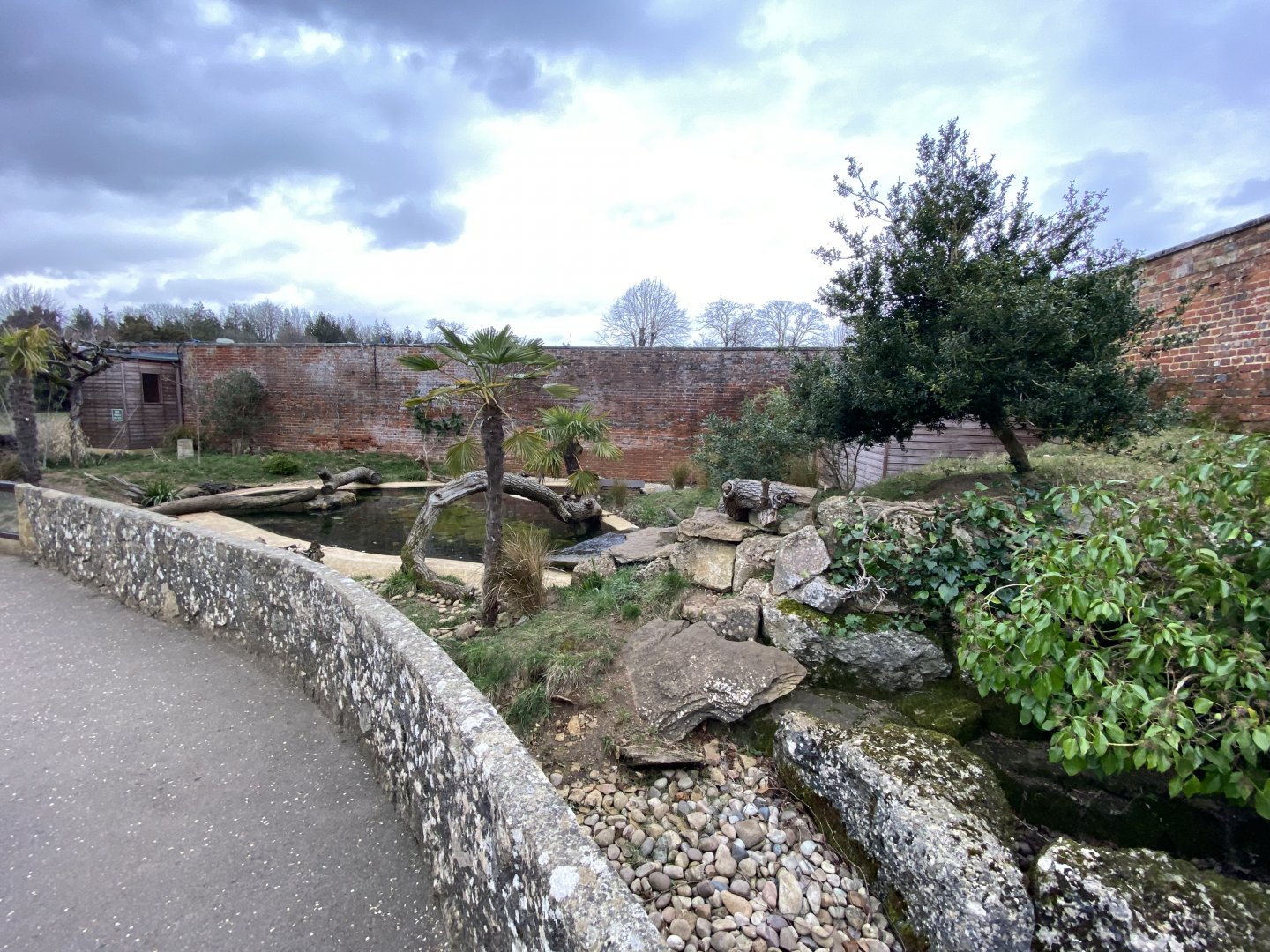 Walled Garden - Asian small-clawed otter enclosure 280222