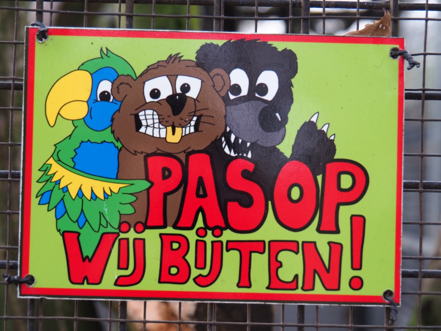 Watch out, we bite sign, 2019-04-06