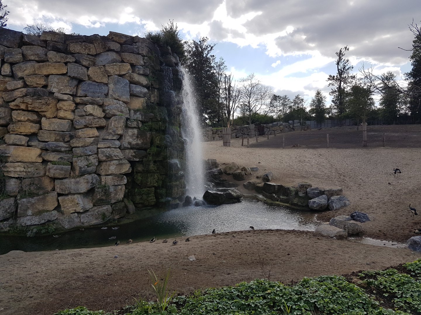 Waterfall African savanna