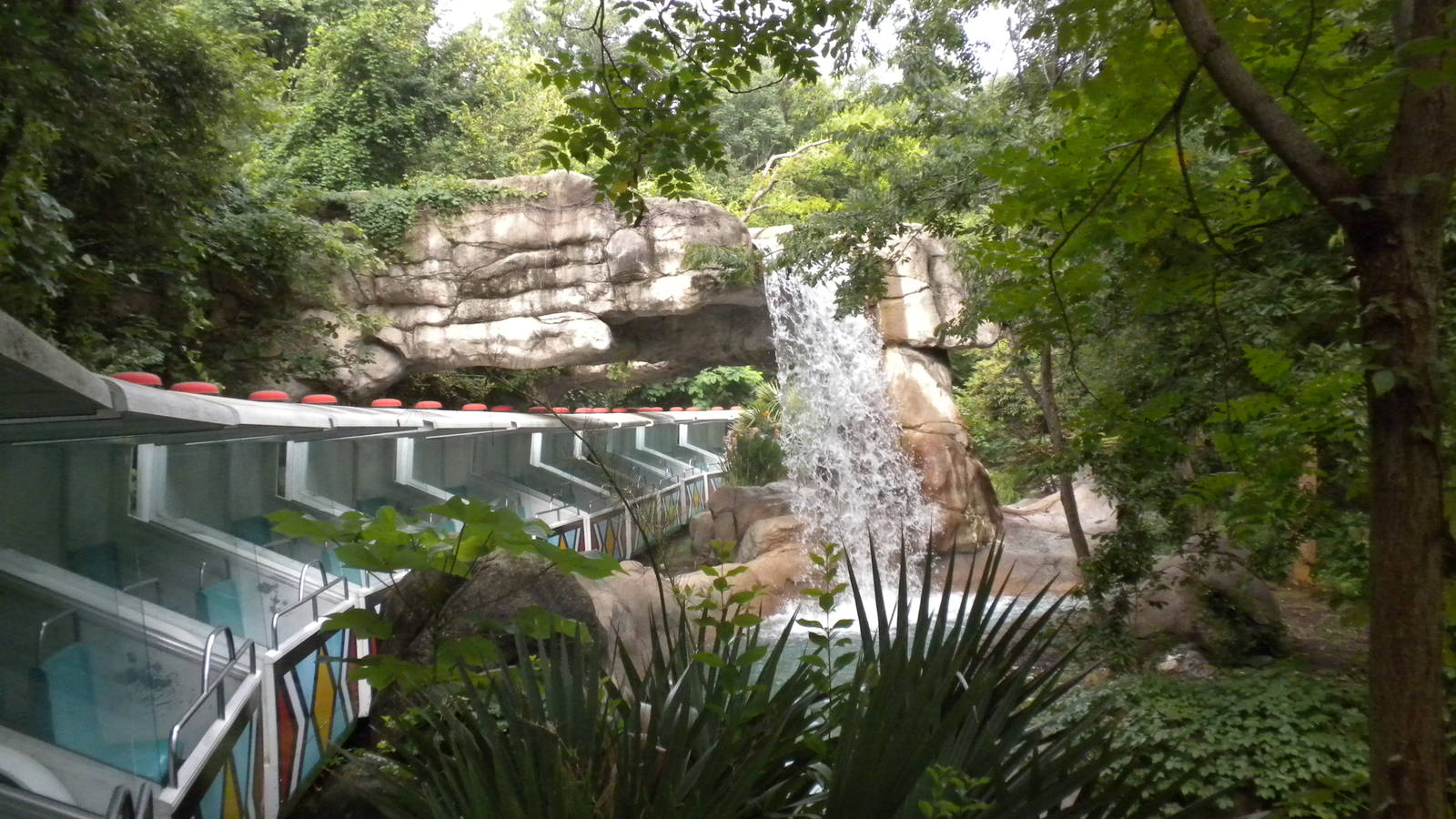 Waterfall and Monorail